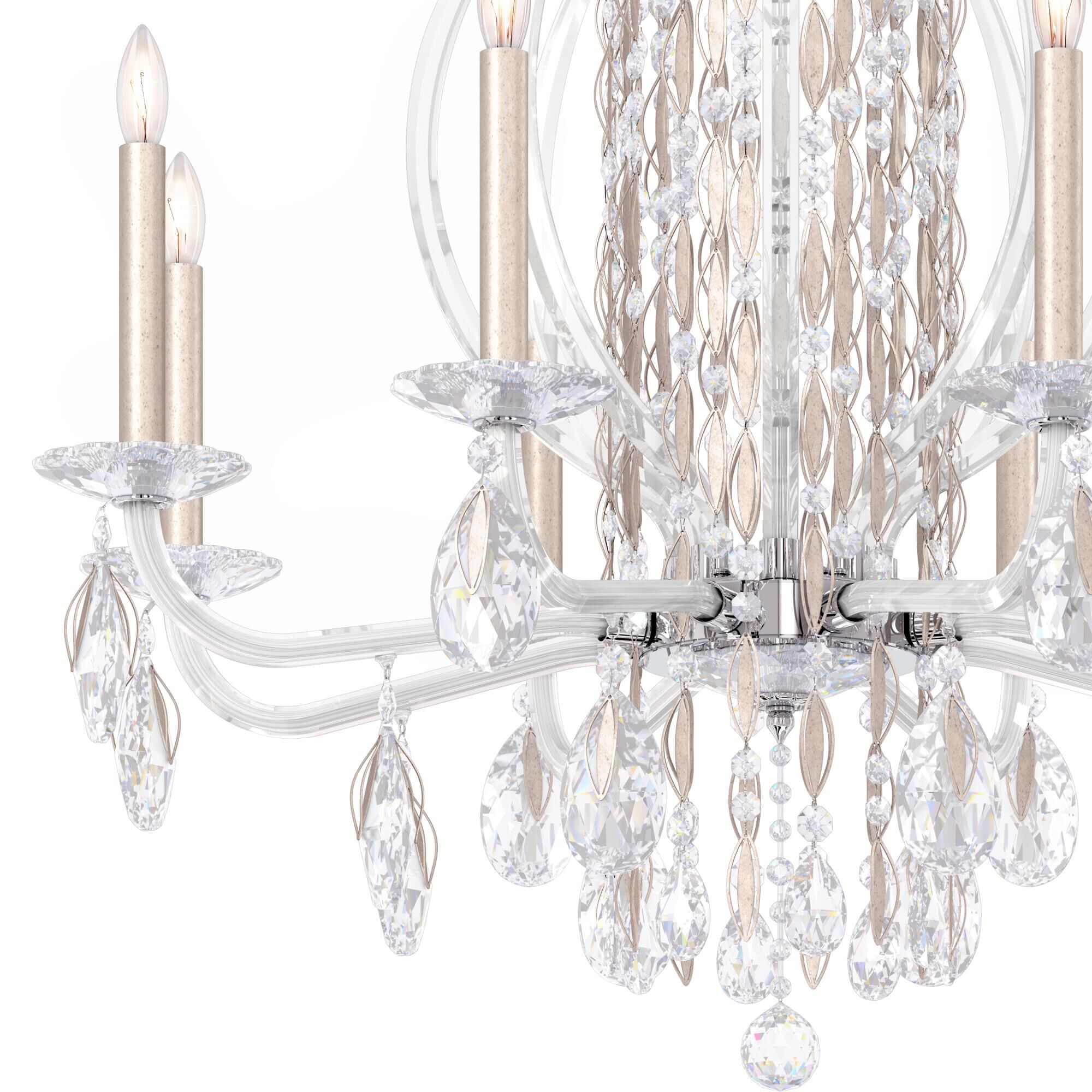 Sarella 30 Inch 8 Light Chandelier by Schonbek