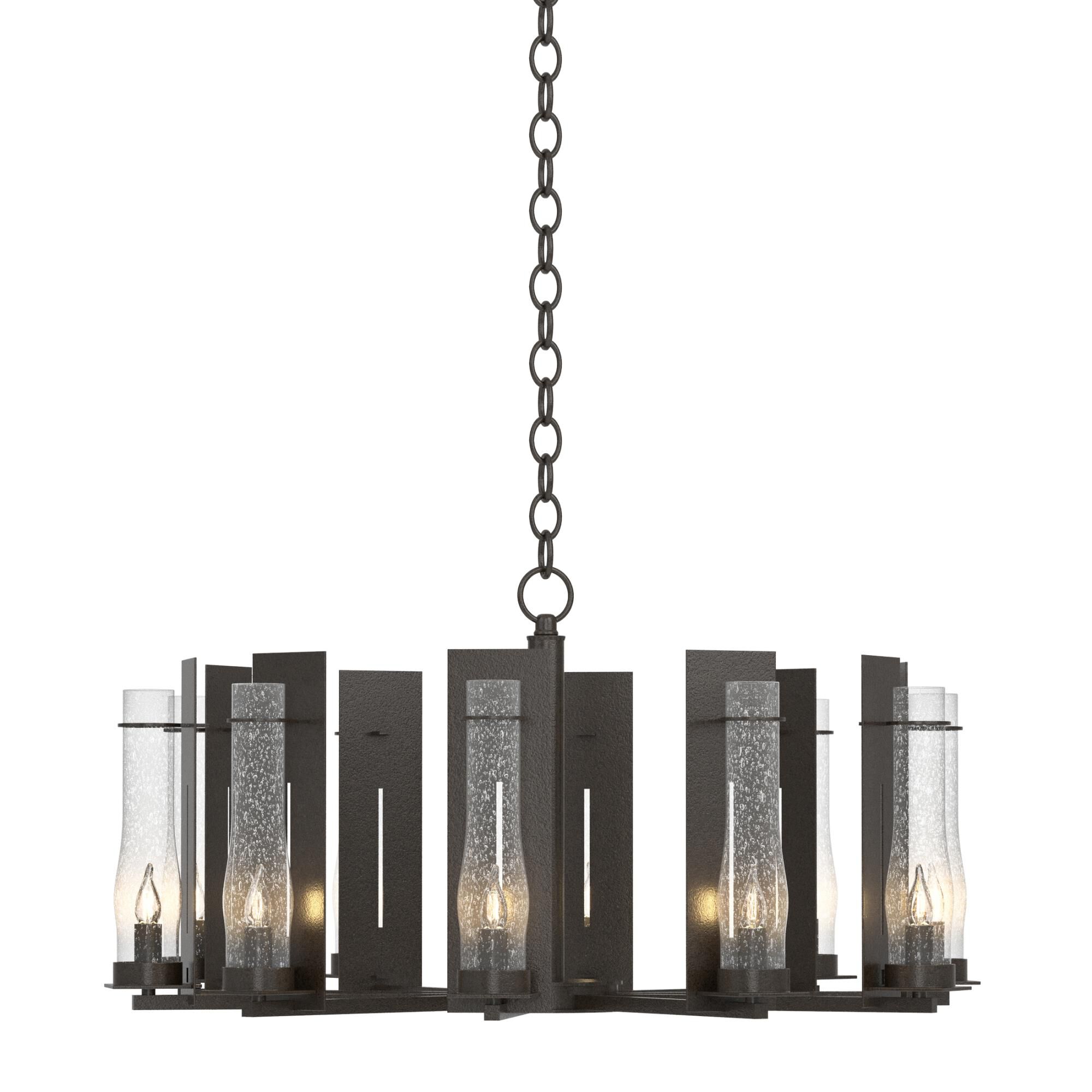 New Town 30 Inch 10 Light Chandelier by Hubbardton Forge