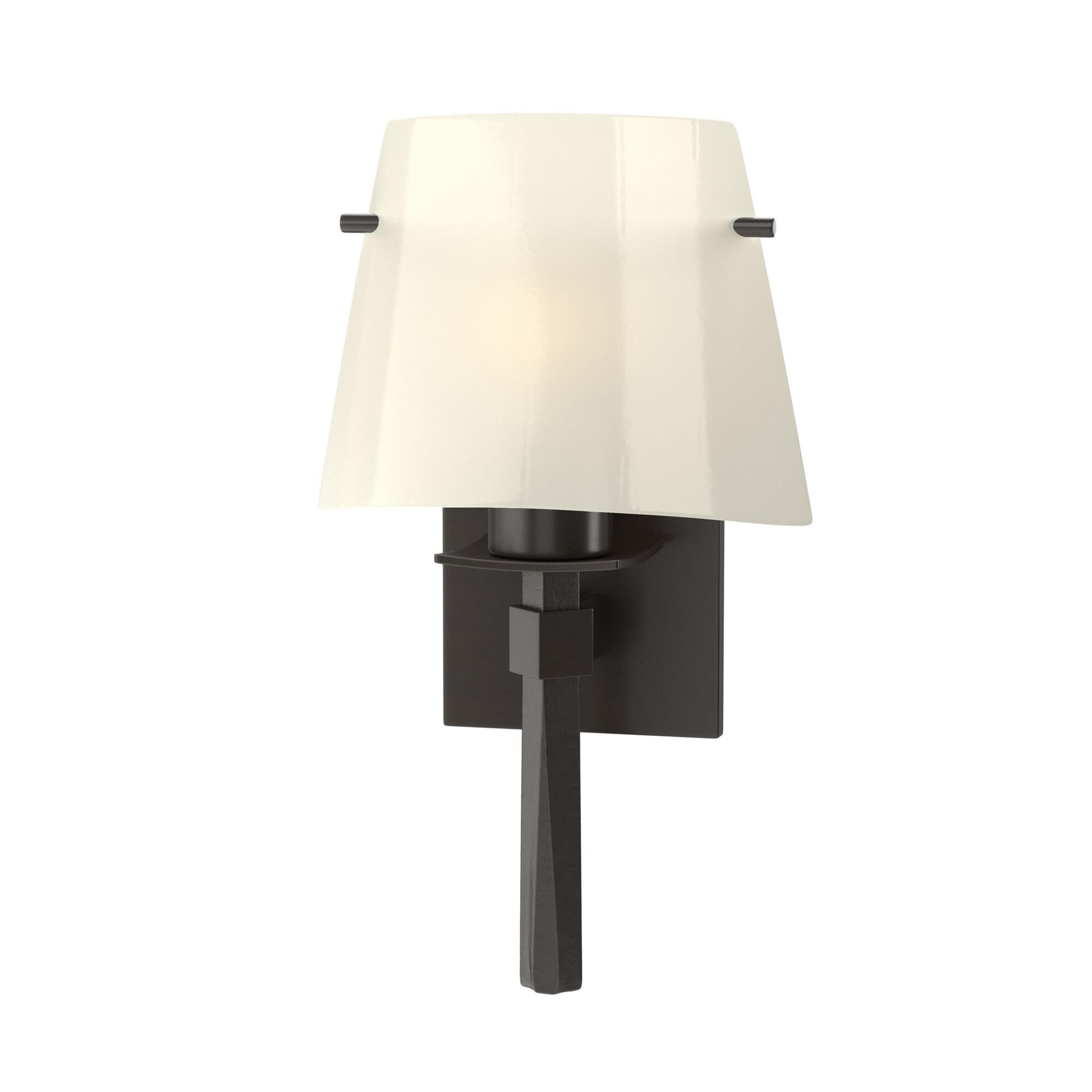 Shown in Oil Rubbed Bronze finish and Ivory Art glass