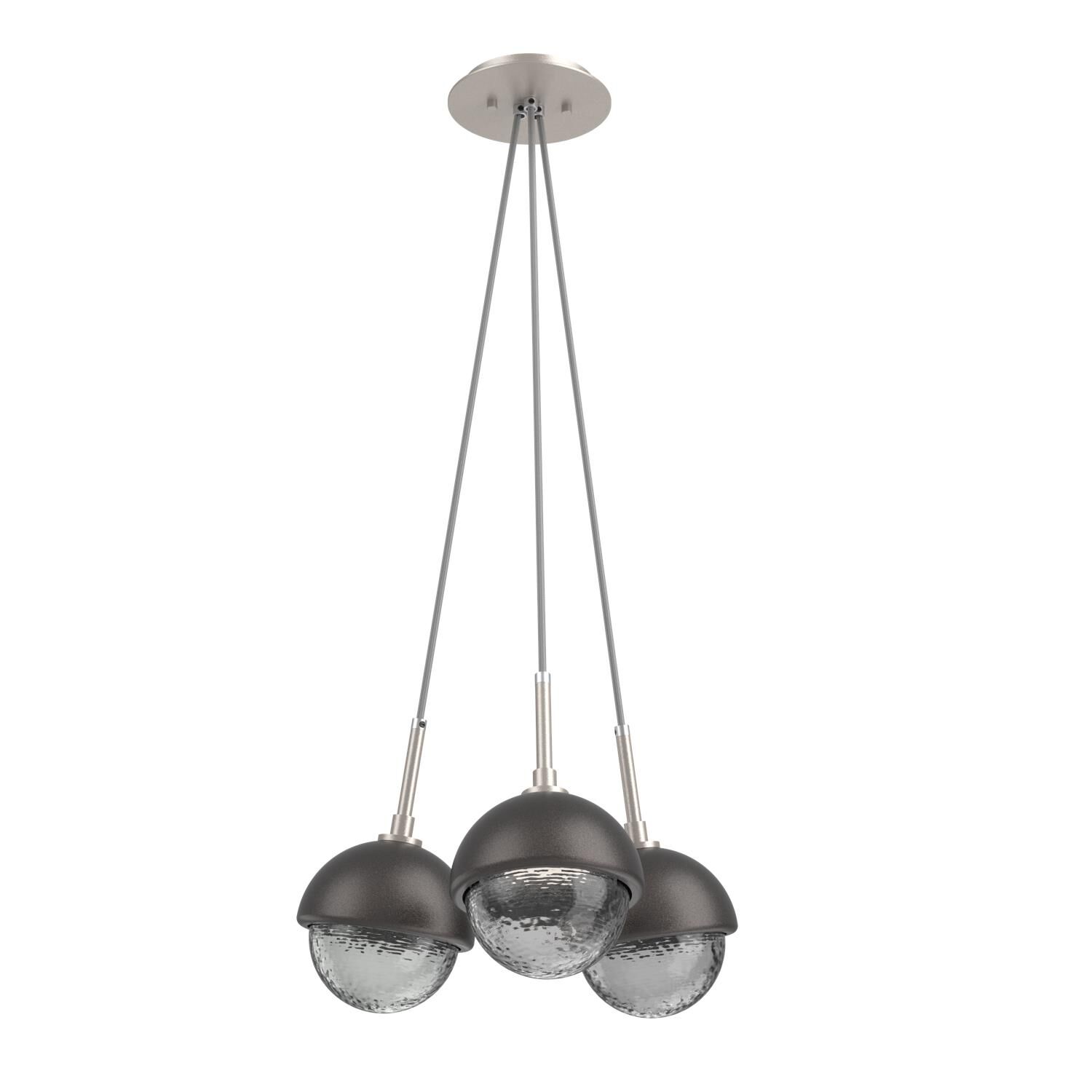 Levi Wilson Cabochon 13 Inch Multi Pendant Light by Hammerton Studio