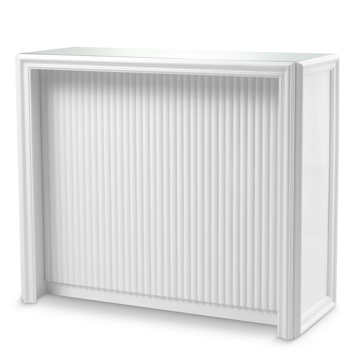 Shown in White Semi Gloss, Clear Glass finish