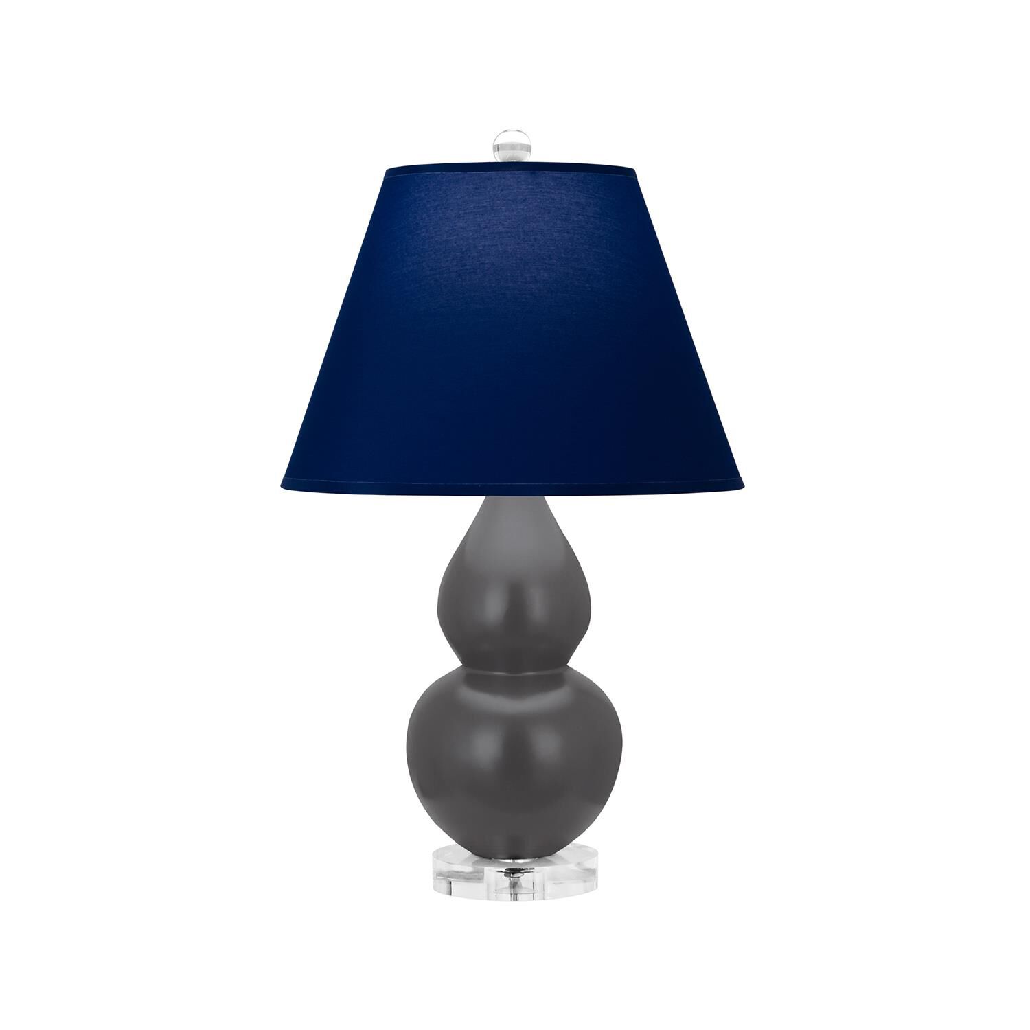 Shown in Matte Ash finish and Navy and Gray shade and Lucite accent