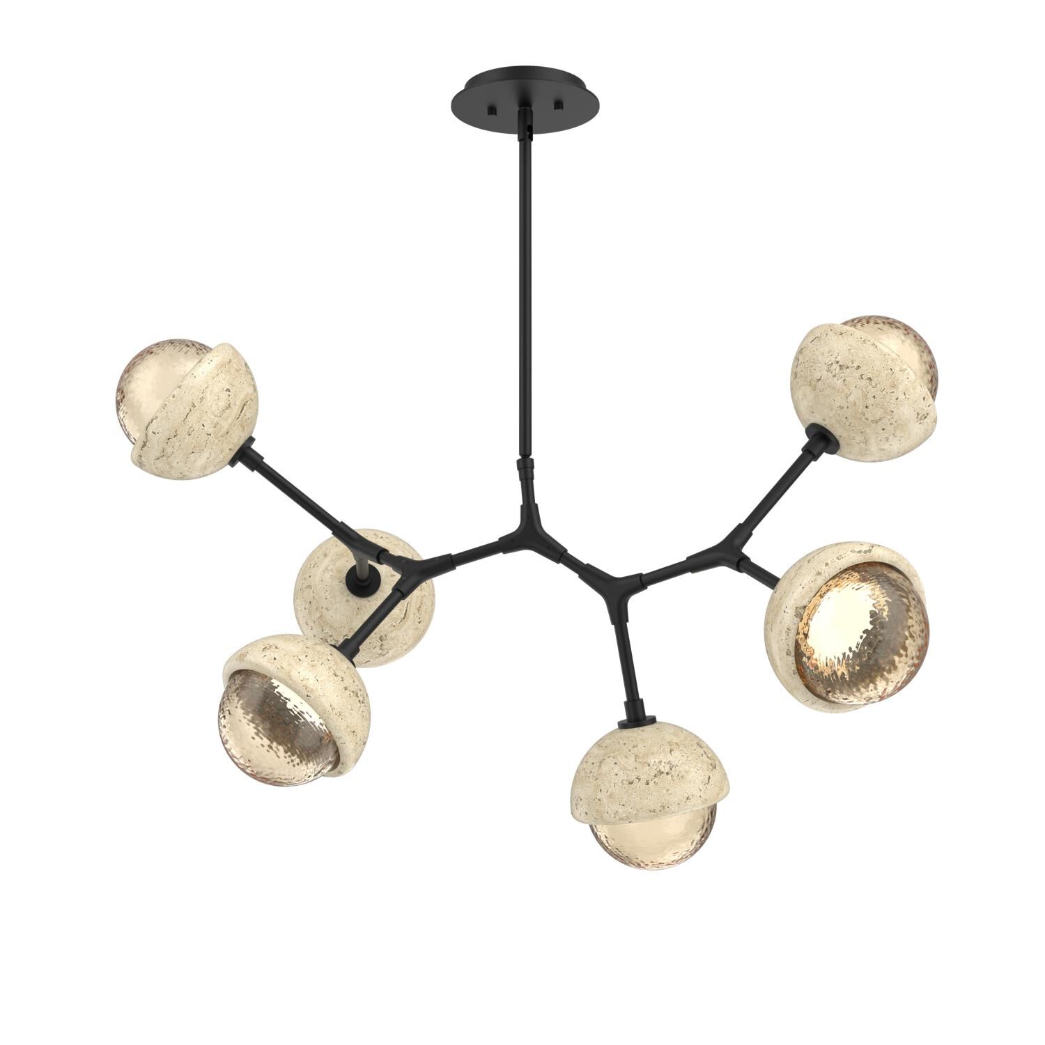 Levi Wilson Cabochon 31 Inch Linear Suspension Light by Hammerton Studio