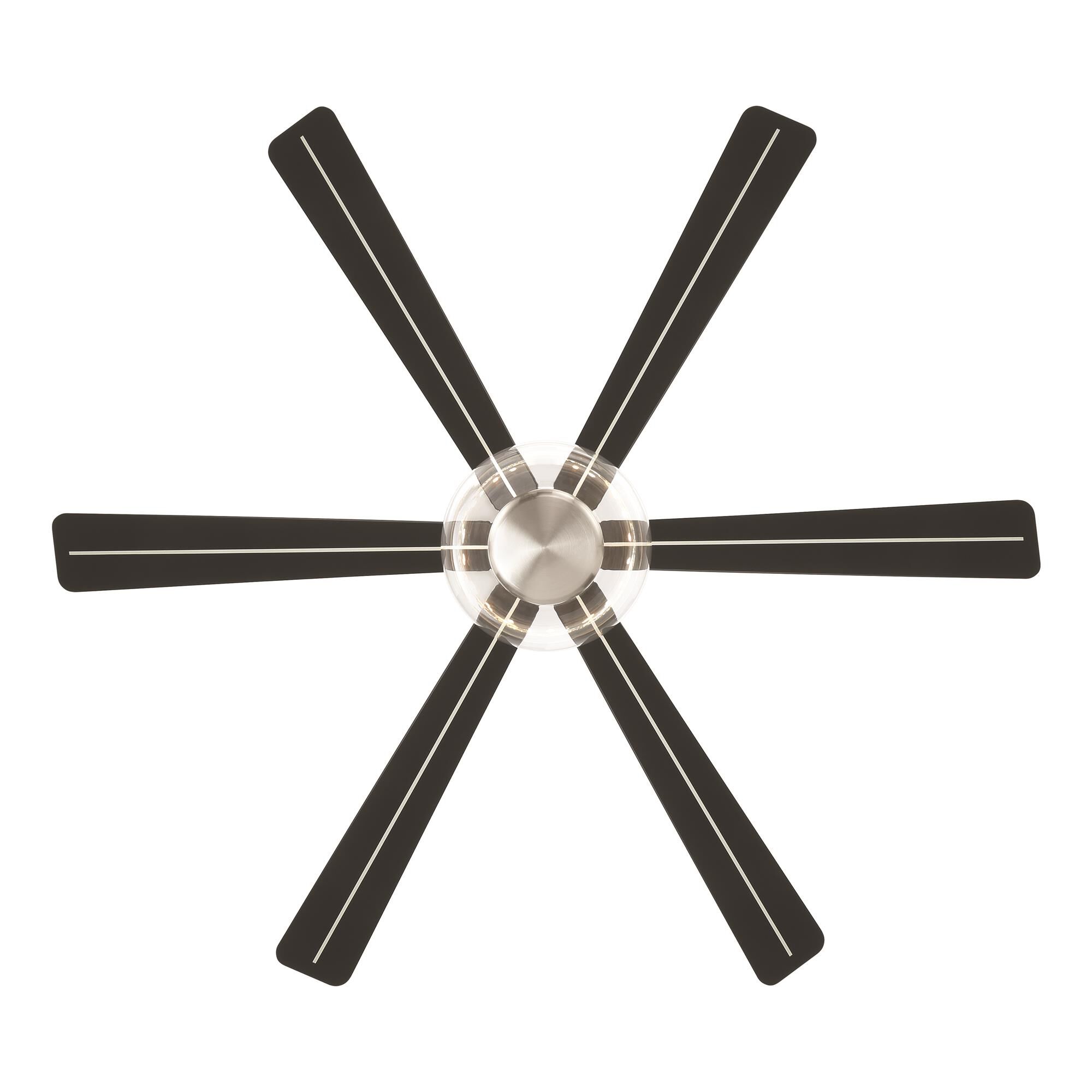 Shown in Brushed Nickel finish and Clear glass