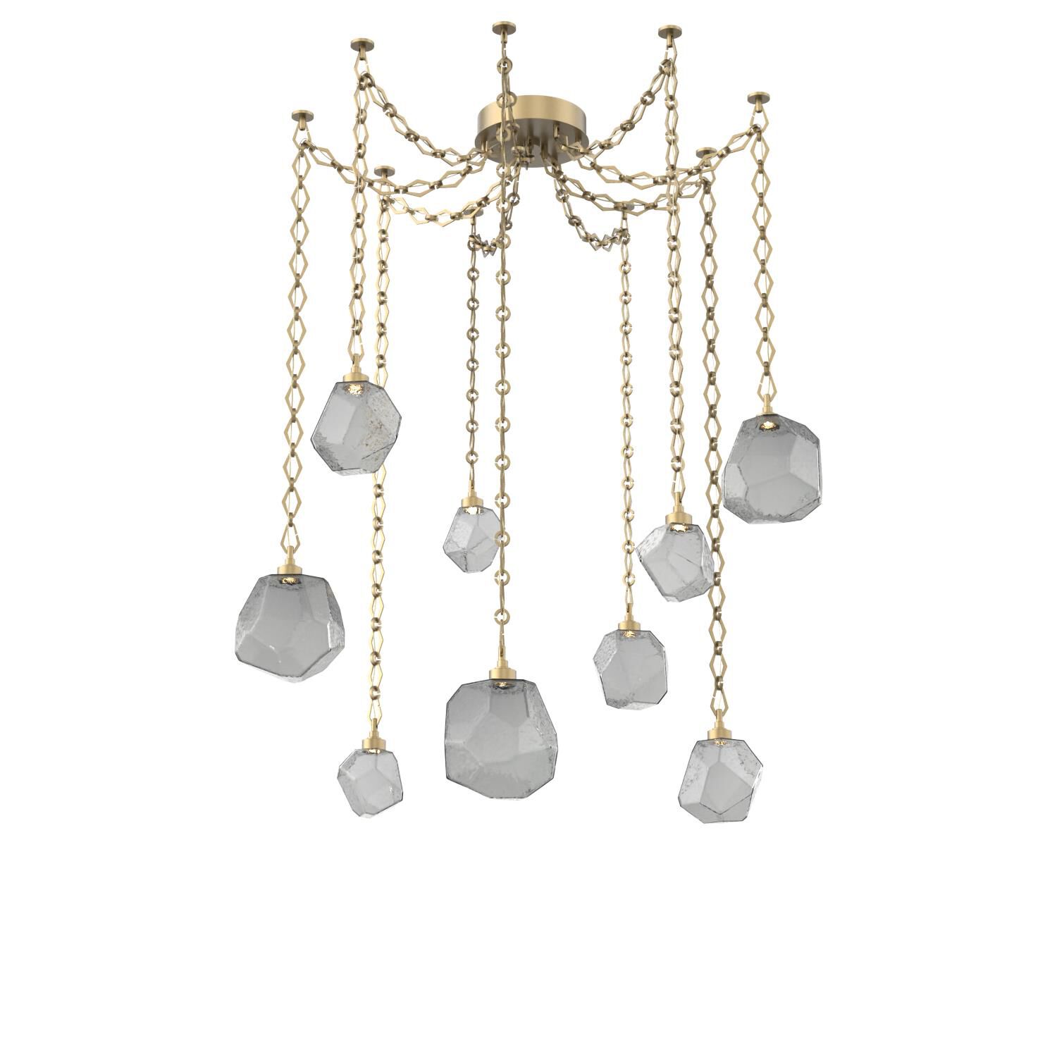 Levi Wilson Gem 17 Inch Multi Pendant Light by Hammerton Studio