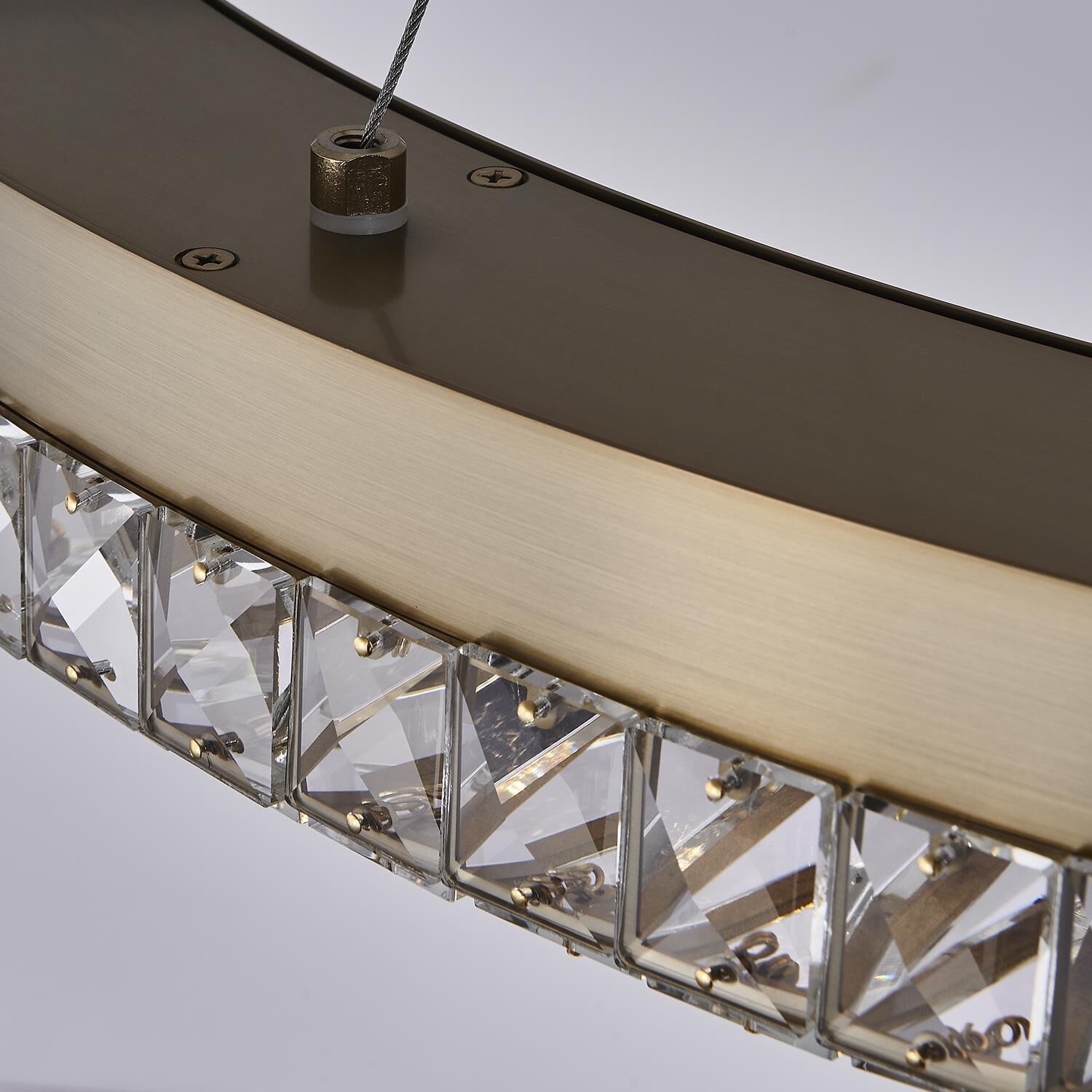 Shown in Winter Brass finish and Firenze Clear crystal