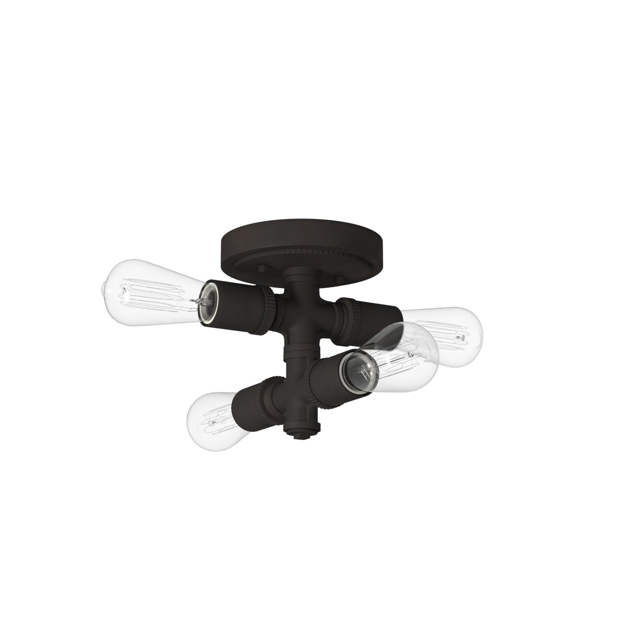 Eglo Wymer 6 Inch 4 Light Flush Mount by Eglo Lighting