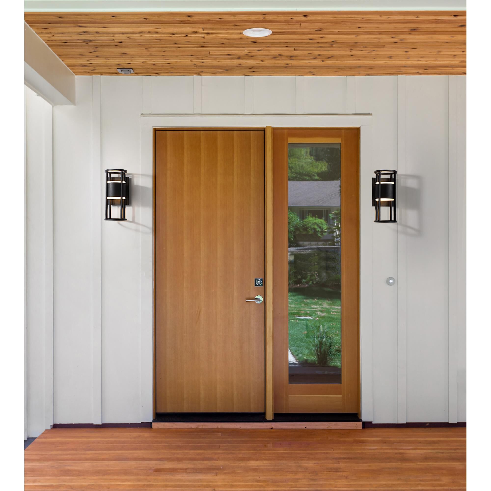 Shown in Black finish and Etched glass