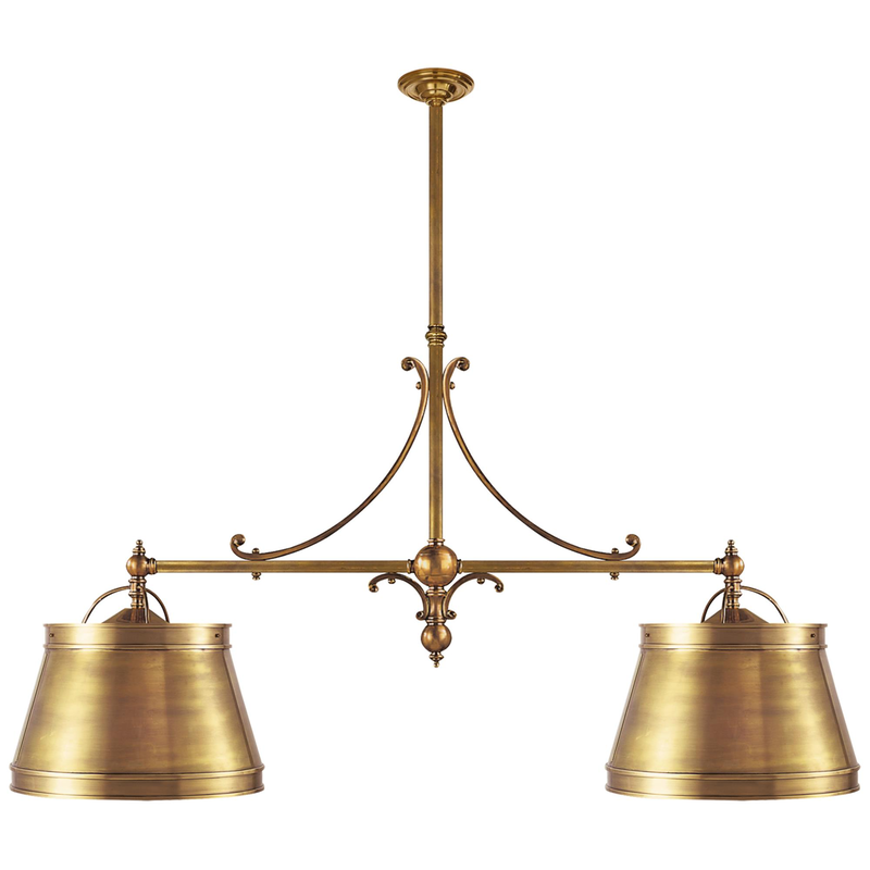 Chapman & Myers Sloane Street Shop Light 54 Inch 4 Light Linear Suspension Light by Visual Comfort Signature Collection