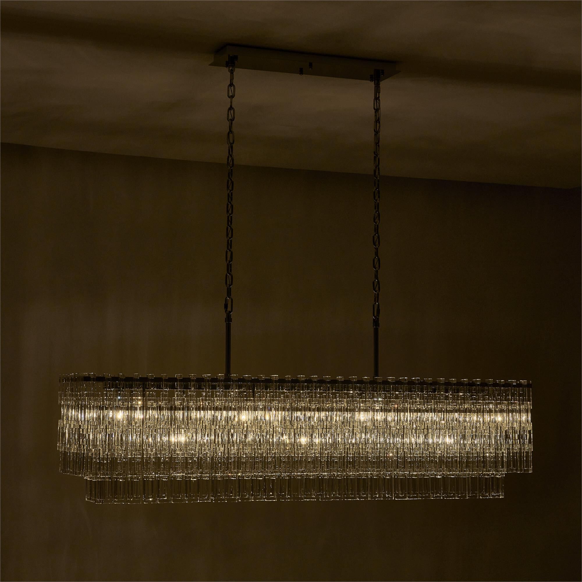 Shown in Chrome finish and Firenze Clear crystal