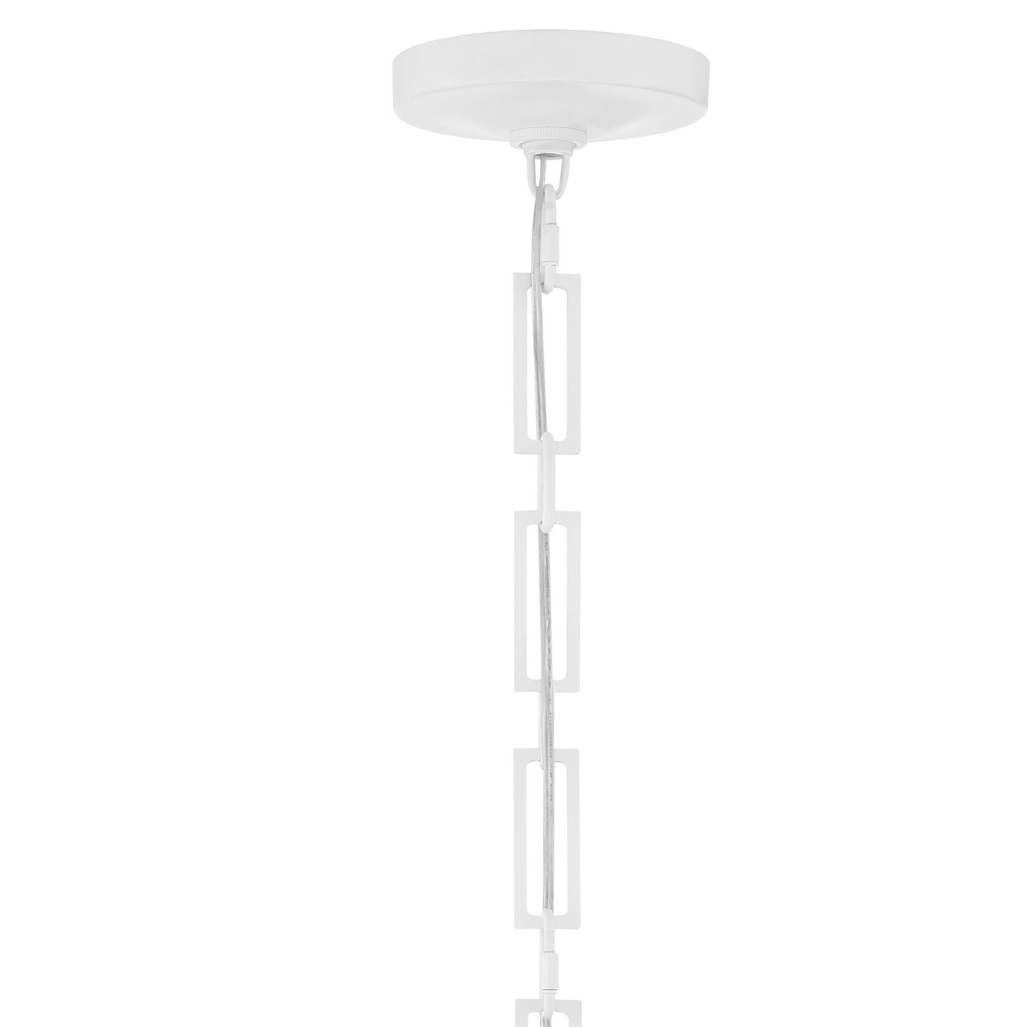 Shown in Matte White + Antique Gold finish and Iron glass and White & Gold Cone shade