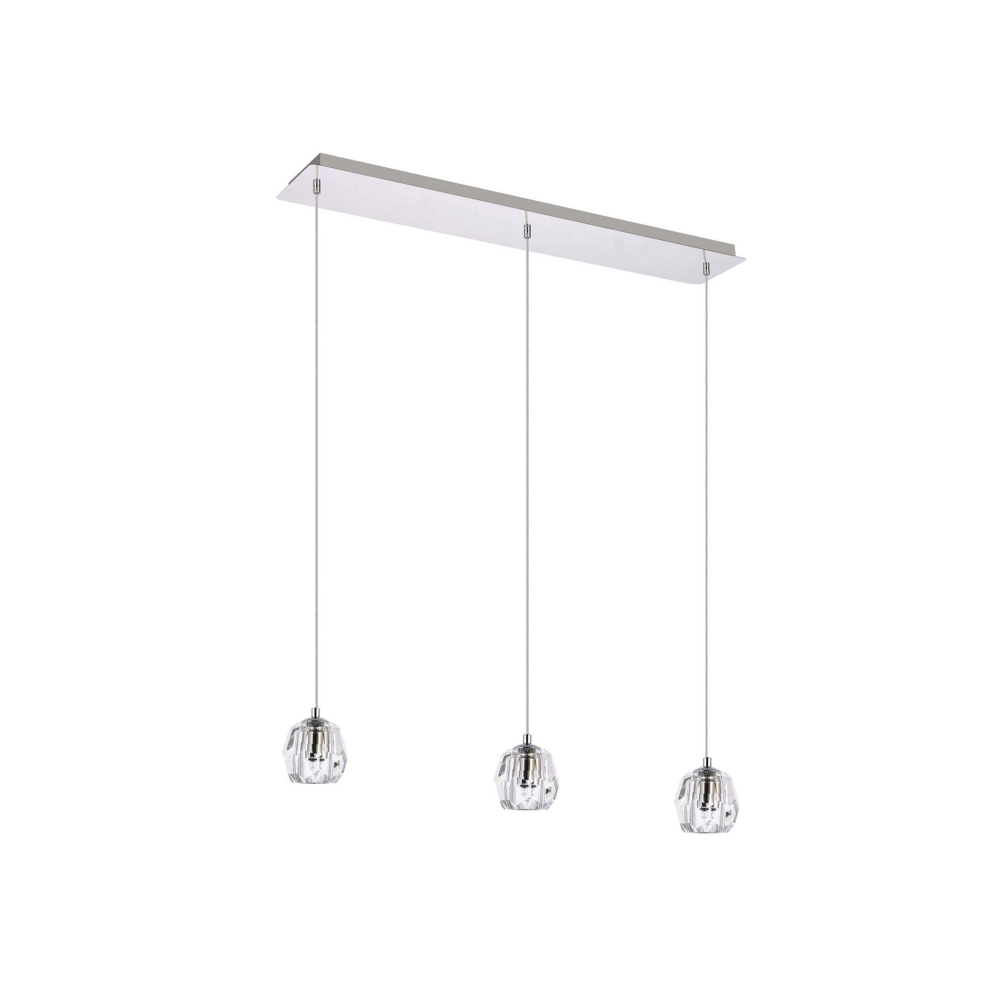 Shown in Chrome finish and Clear Royal Cut crystal