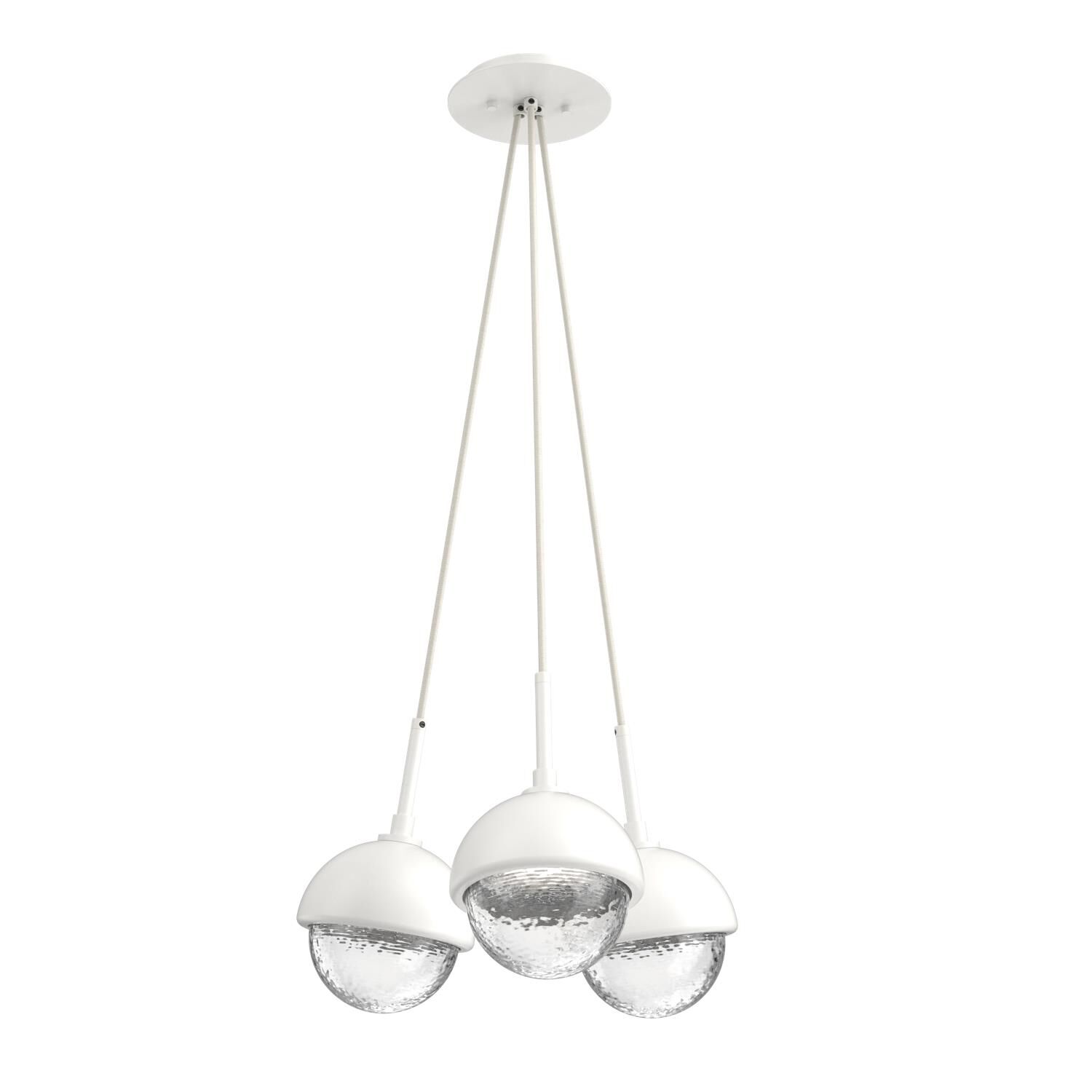 Shown in Salt White finish and Clear glass and Metal Shade Matching Finish accent