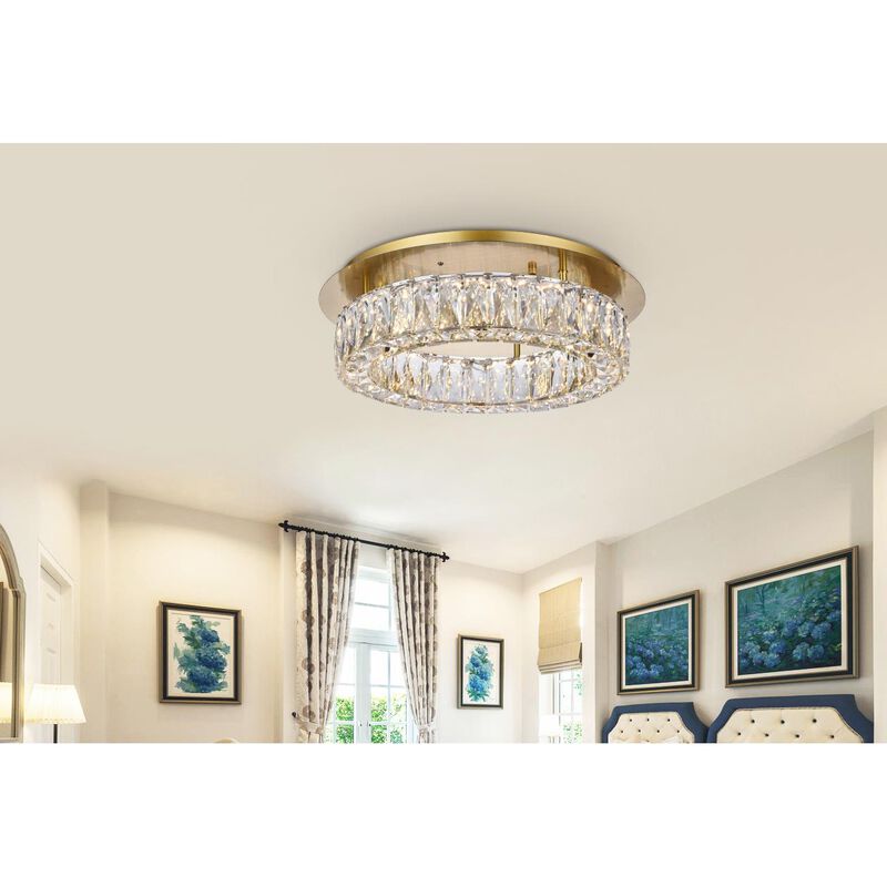 Monroe Semi Flush Mount by Elegant Lighting