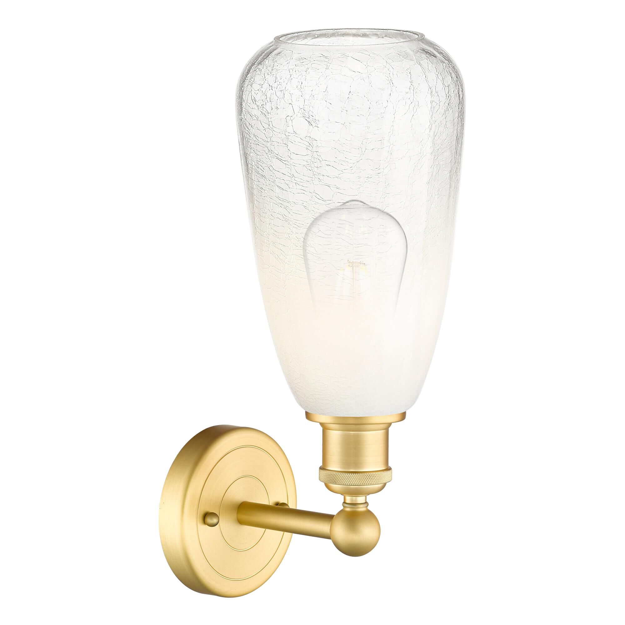 Shown in Satin Gold finish and Opal glass