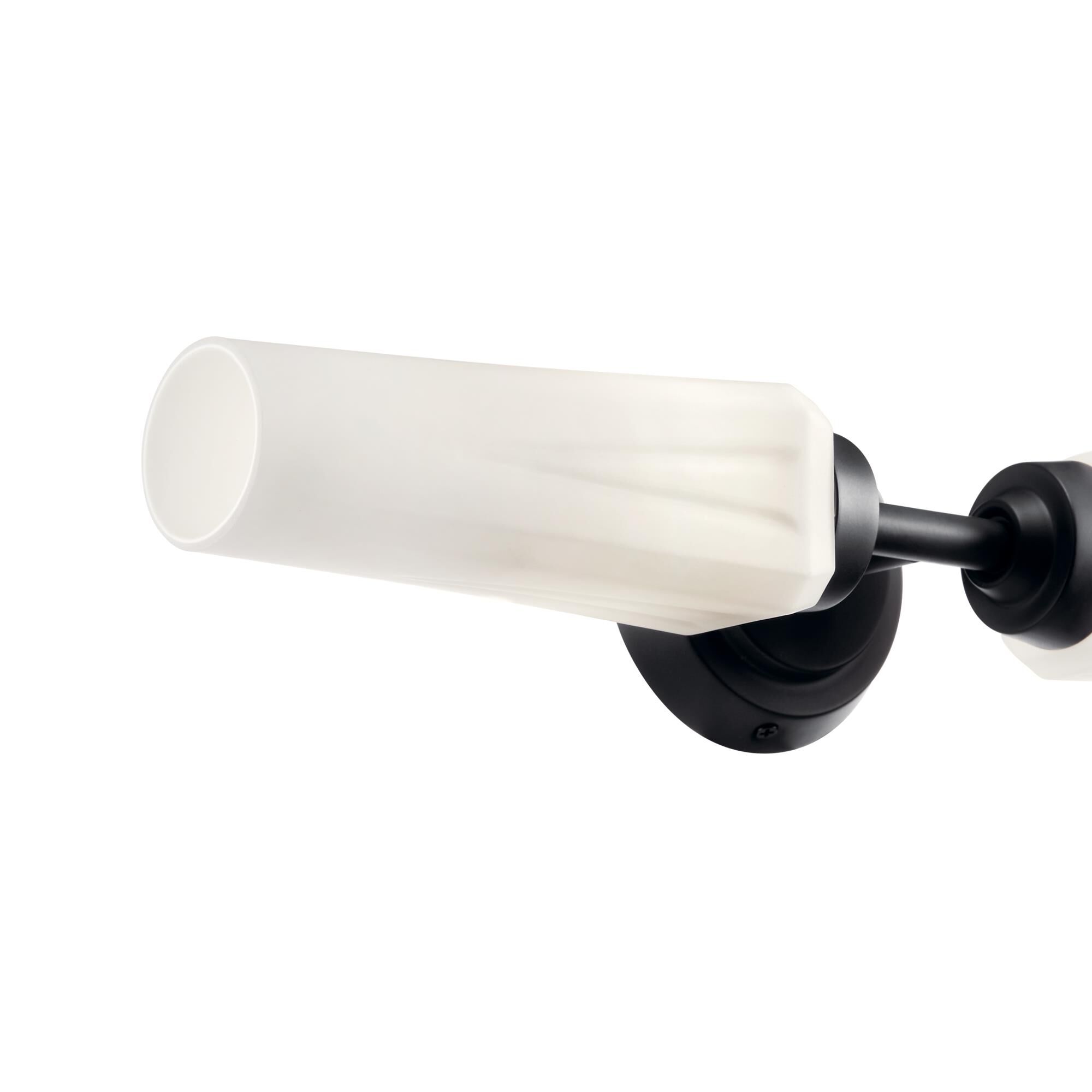 Shown in Black finish and Satin Etched Cased Opal glass