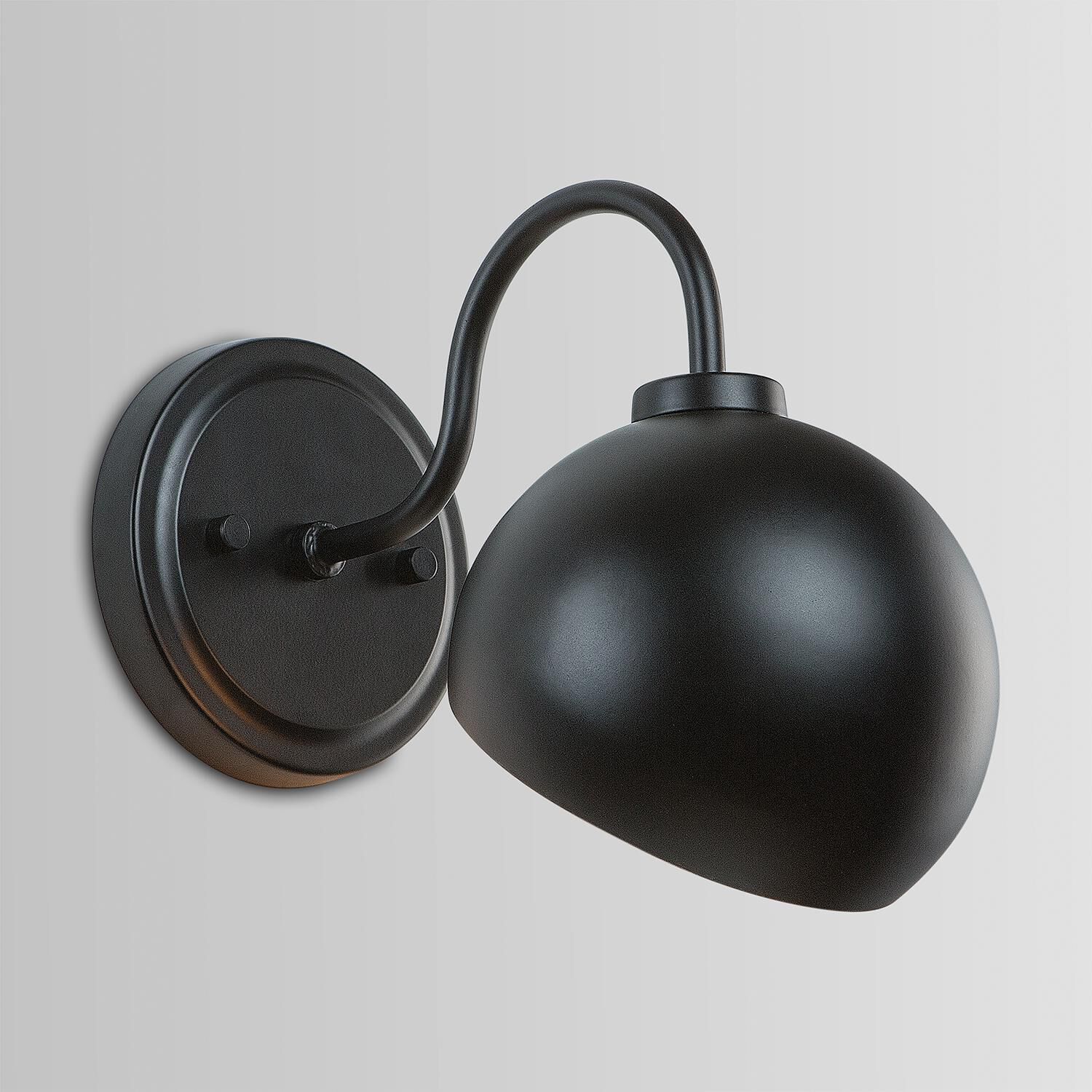 Shown in Matte Black finish and Tiltable Bolt-On Metal shade