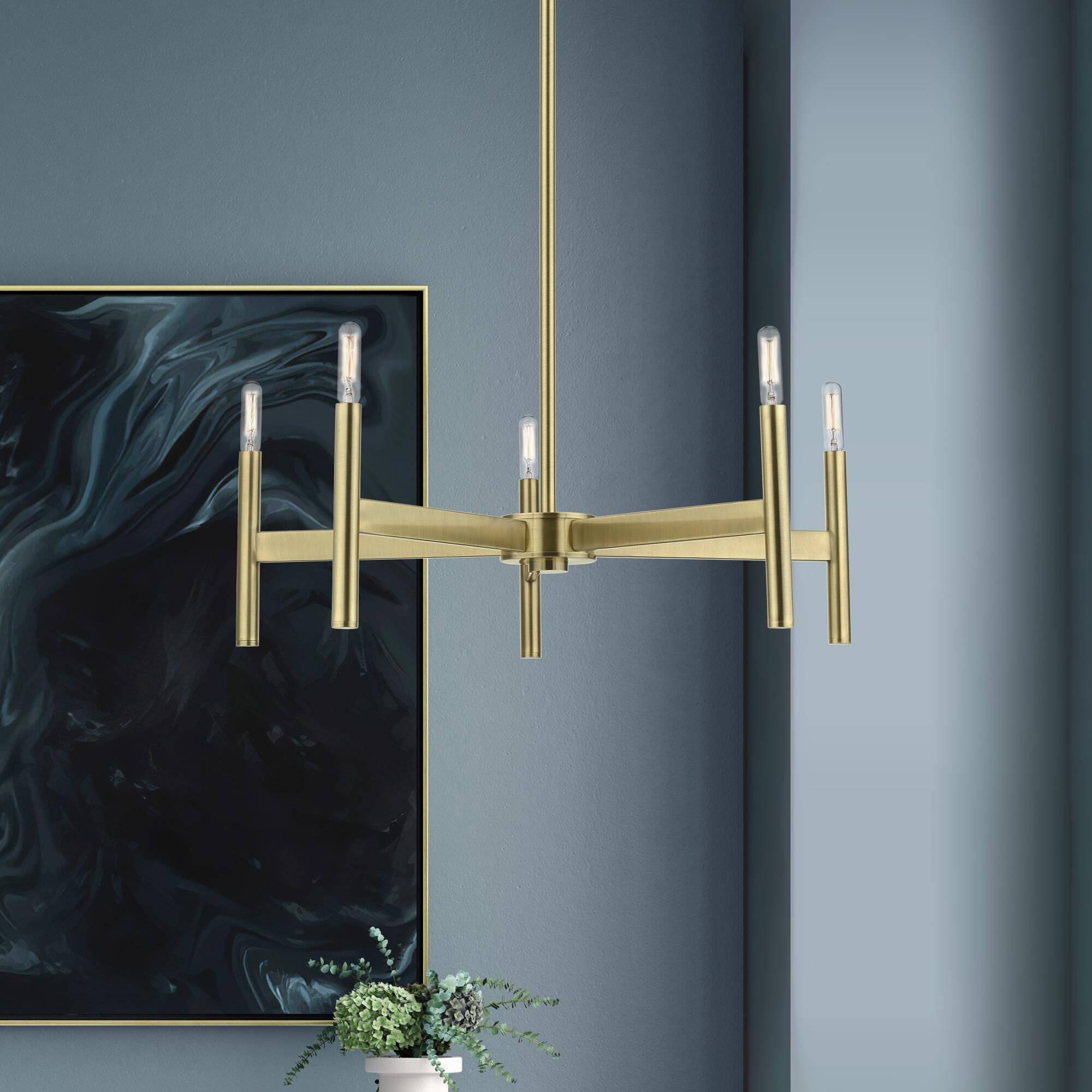 Copenhagen 5 Light Chandelier by Livex Lighting