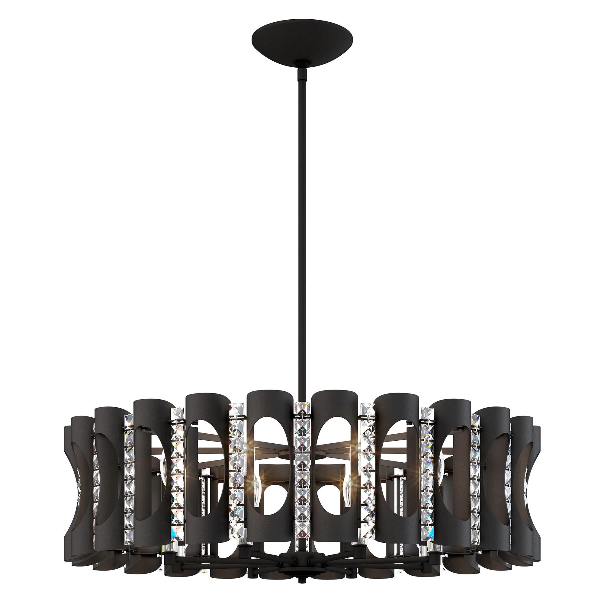 Shown in Black finish and Clear Optic crystal