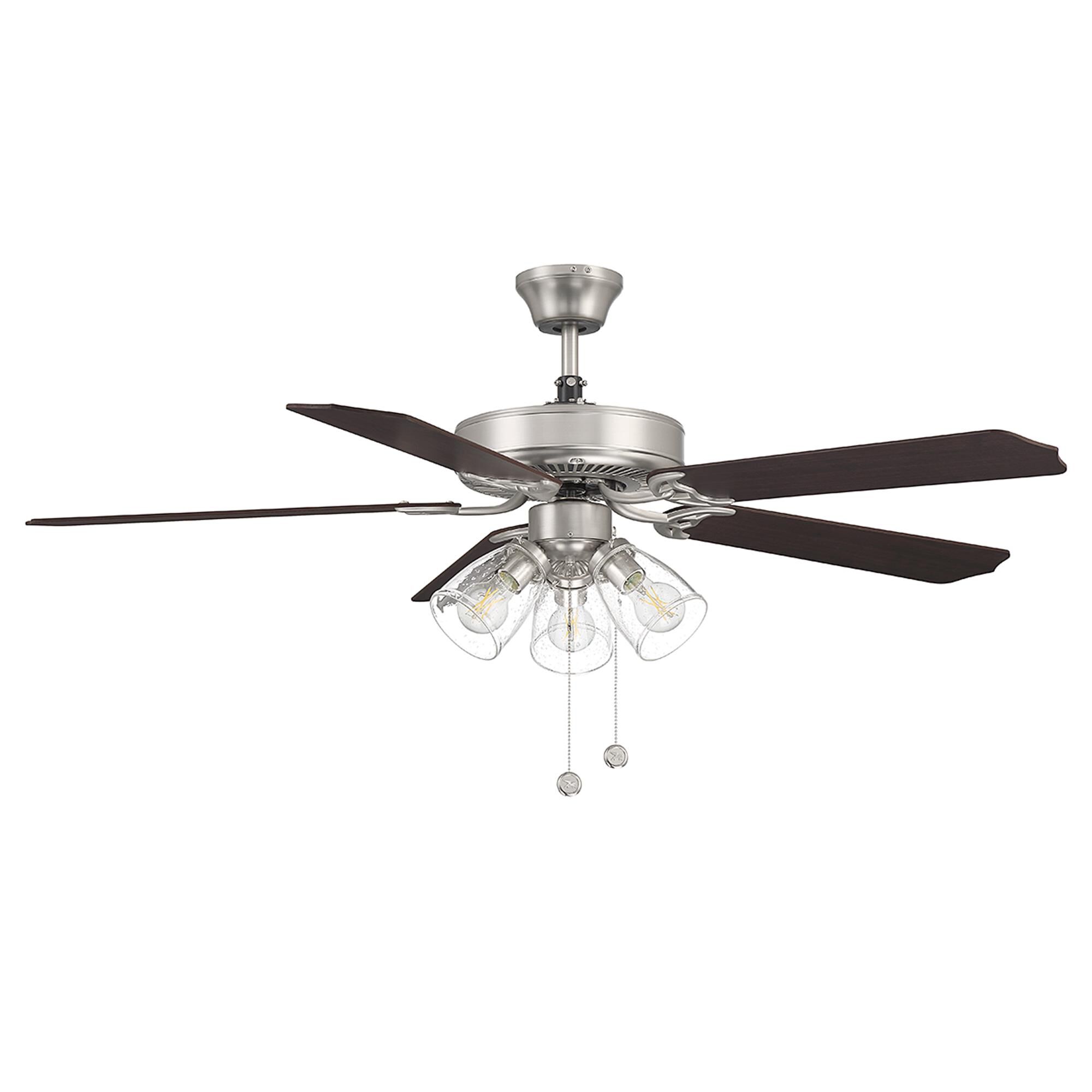 Shown in Brushed Nickel finish and Clear Bubble glass