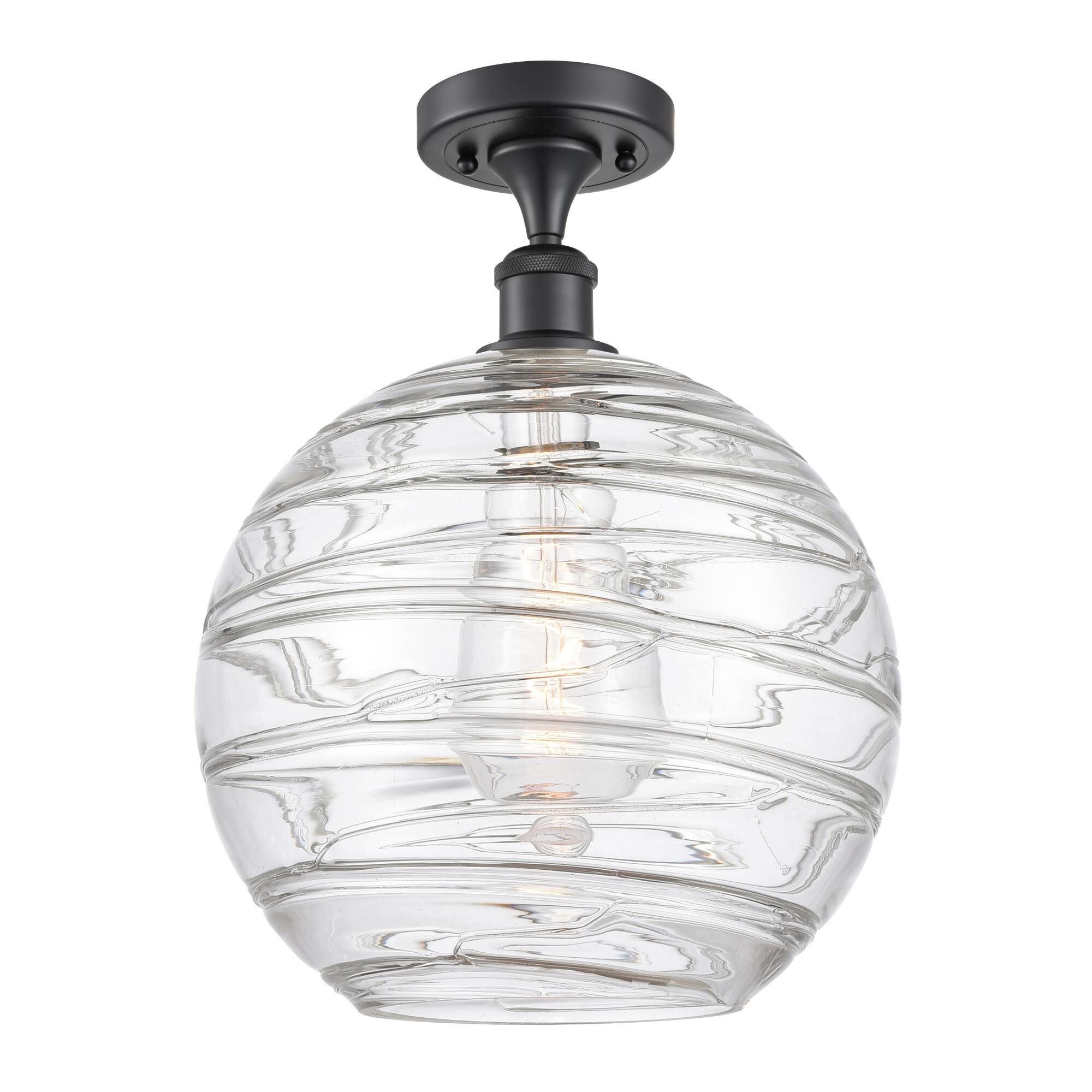 Bruno Marashlian Athens Deco Swirl 12 Inch Semi Flush Mount by Innovations Lighting
