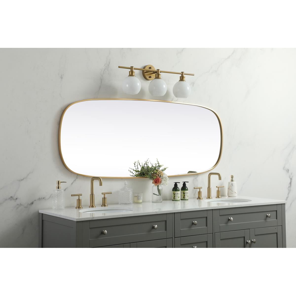 Shown in Brass finish