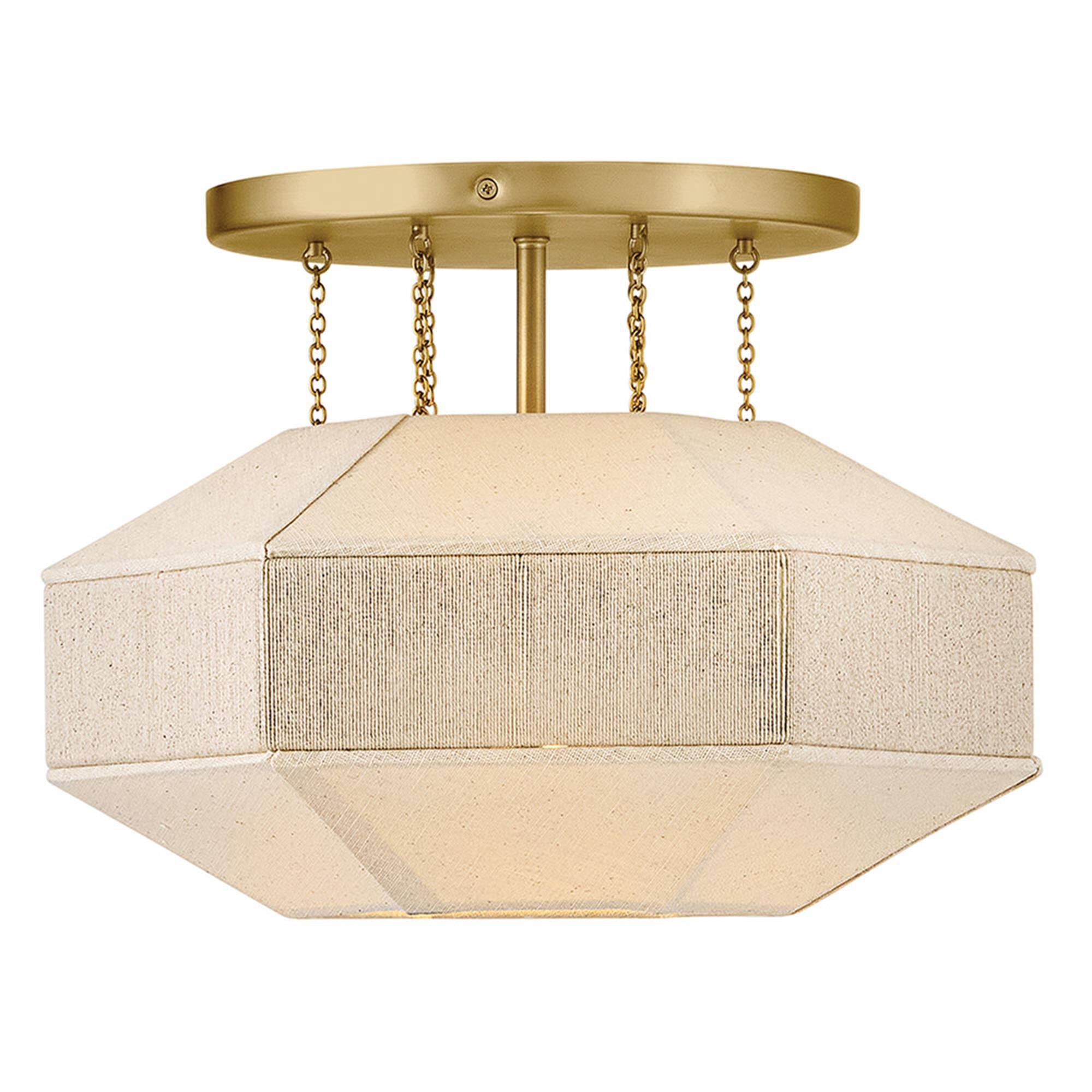 Lyla 15 Inch Semi Flush Mount,
