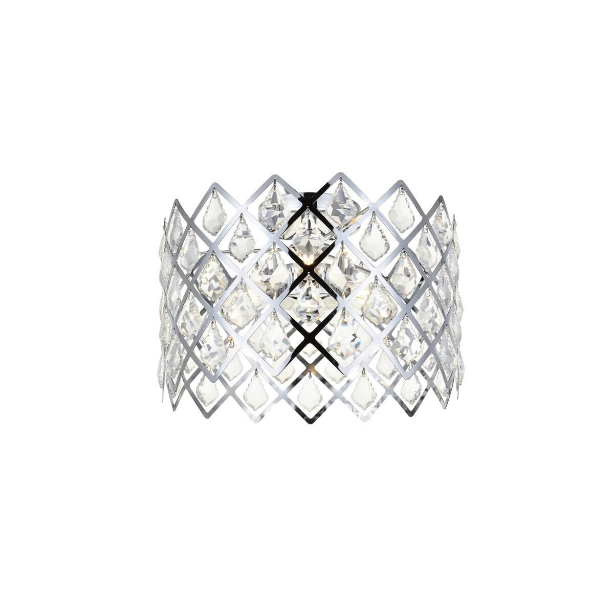 Shown in Chrome finish and Royal Cut Clear crystal