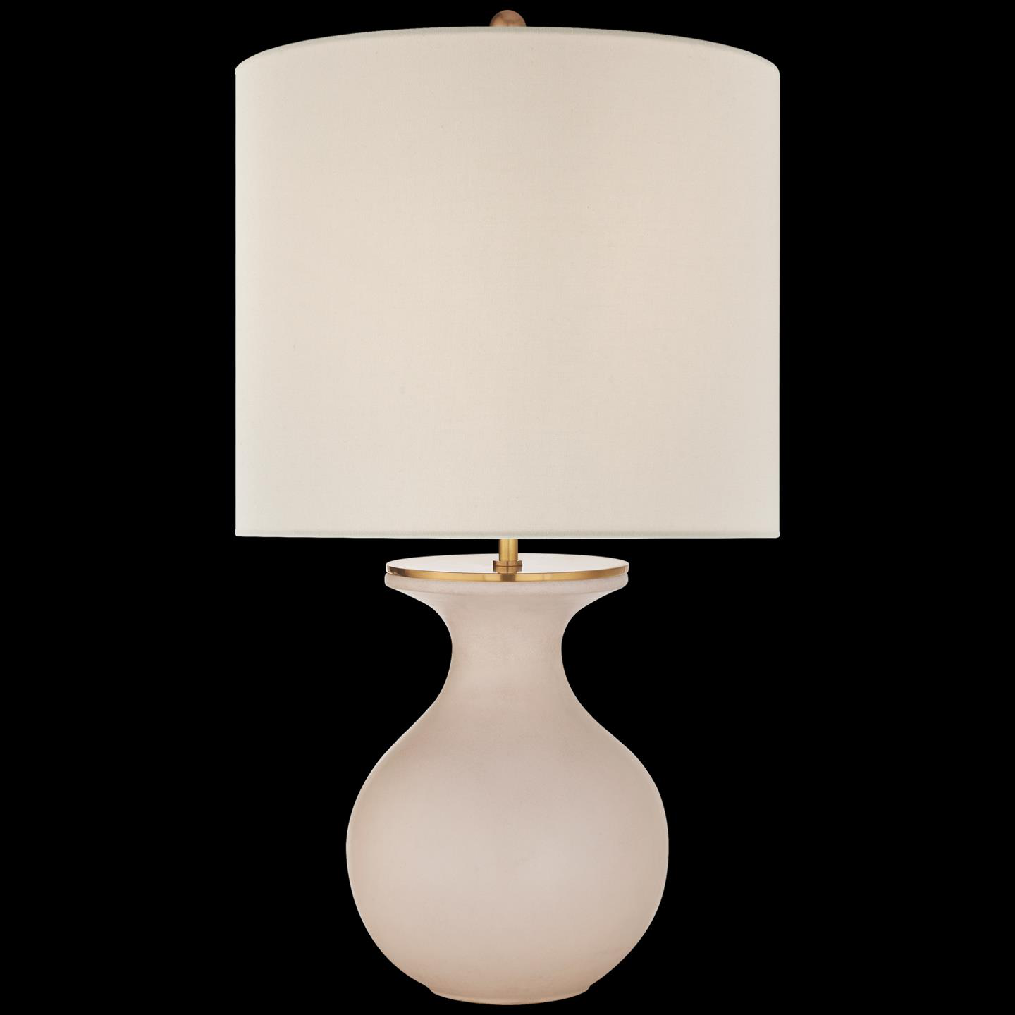 Shown in Blush finish and Linen shade
