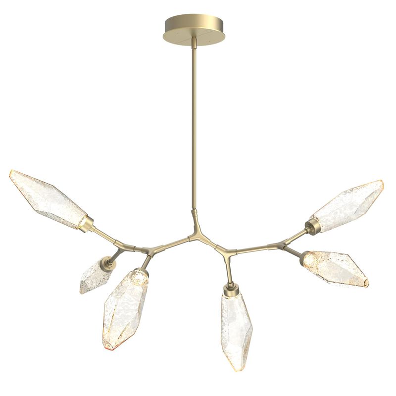 Rock Crystal Linear Suspension Light by Hammerton Studio