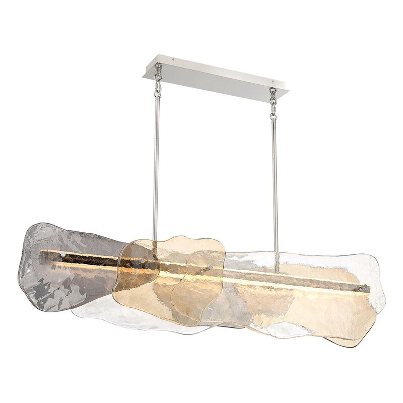 Grotto Large Linear Chandelier by Eurofase Lighting