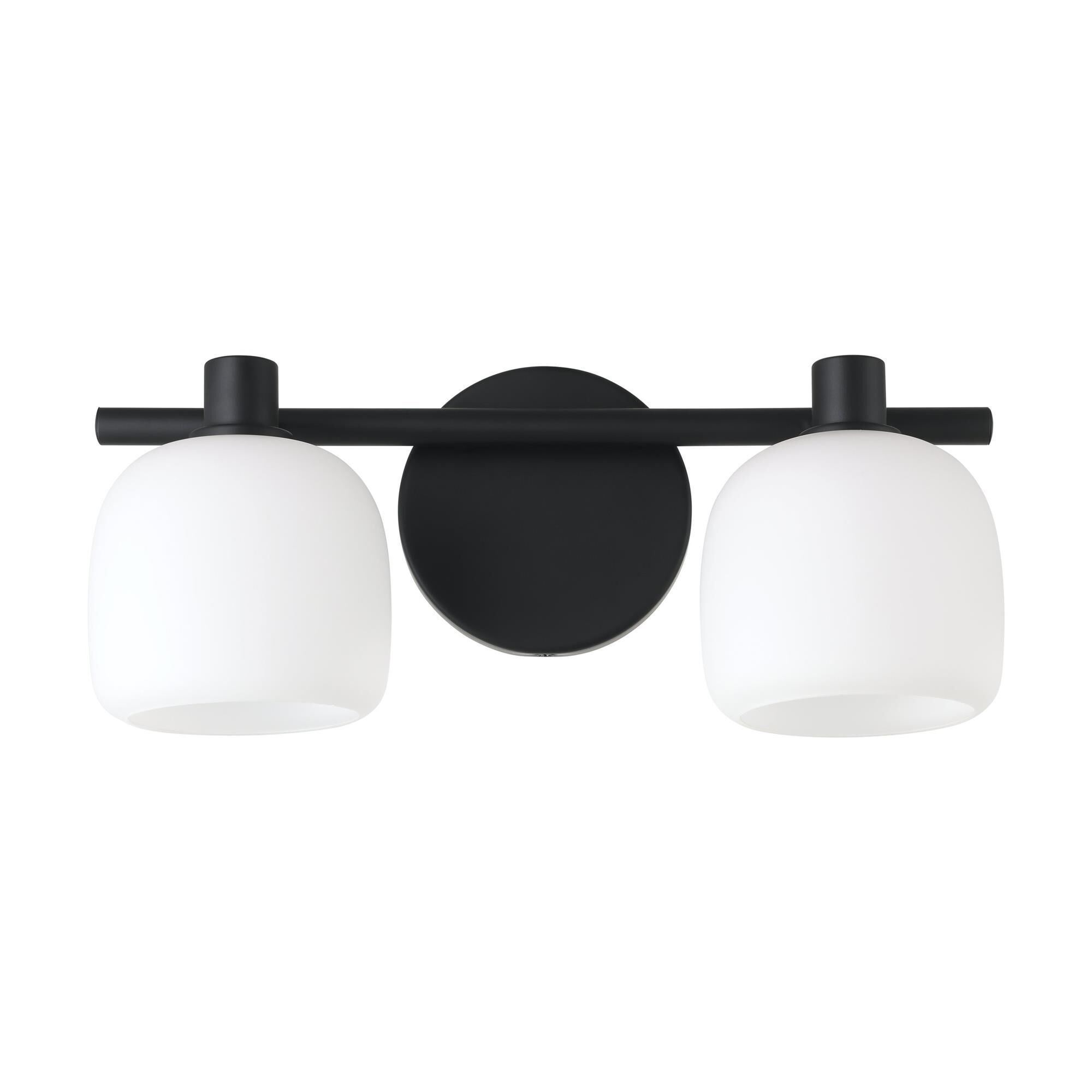 Shown in Matte Black finish and Etched Opal glass