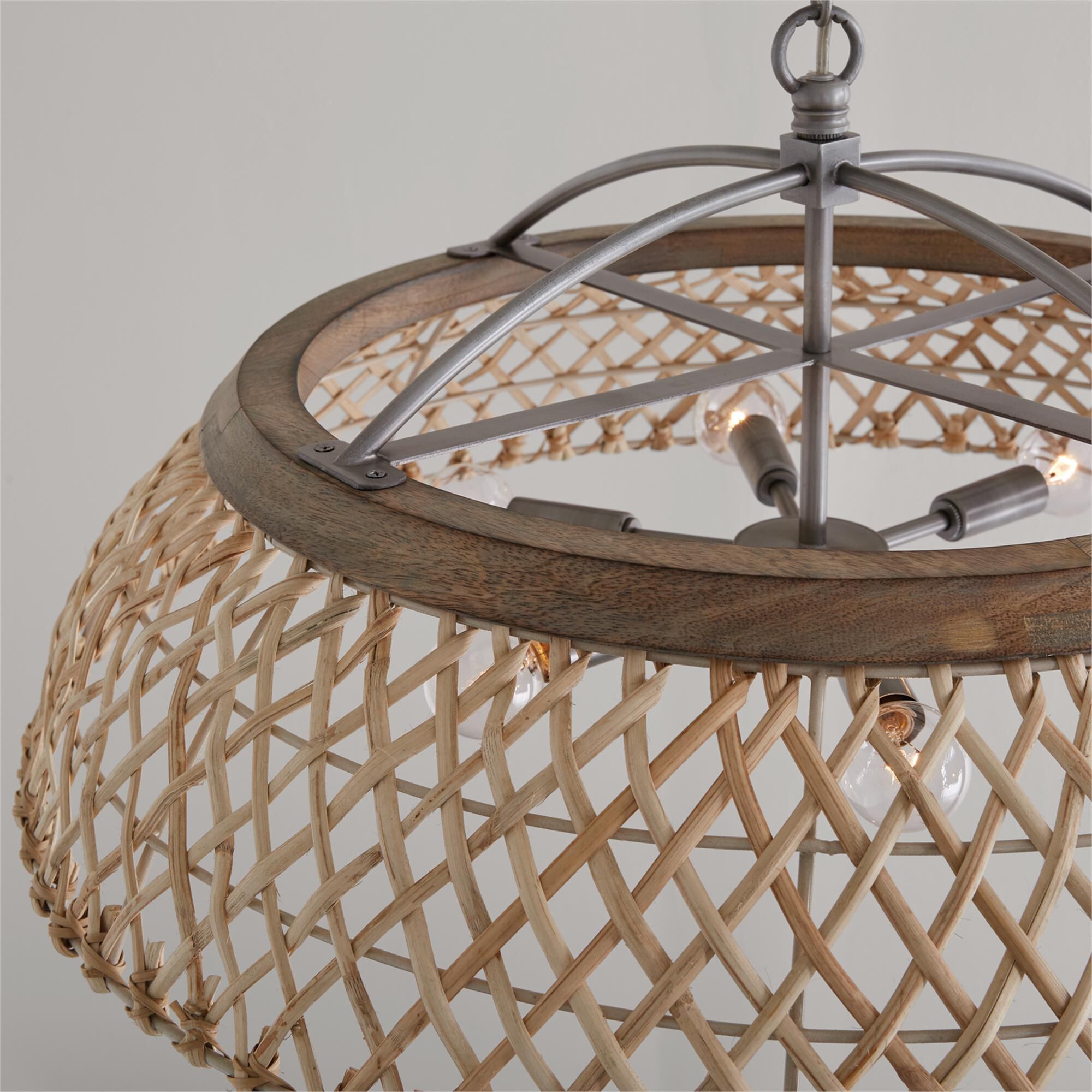 Shown in Grey Wash And Antique Nickel finish
