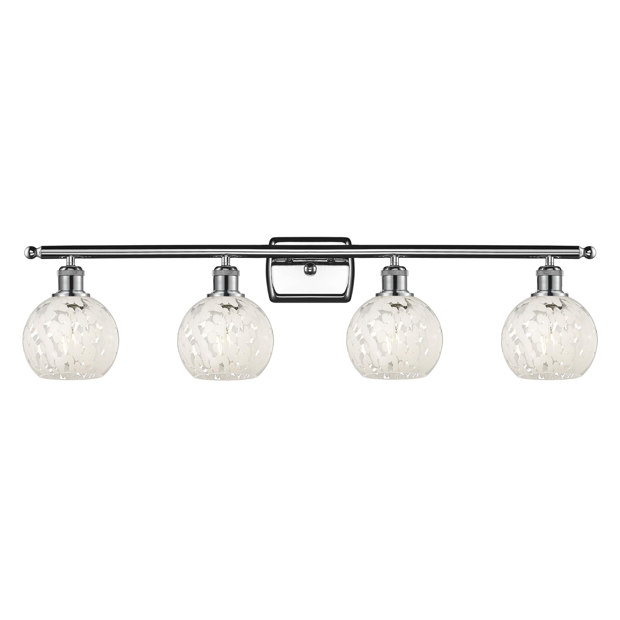 Bruno Marashlian White Mouchette 36 Inch Bath Vanity Light by Innovations Lighting