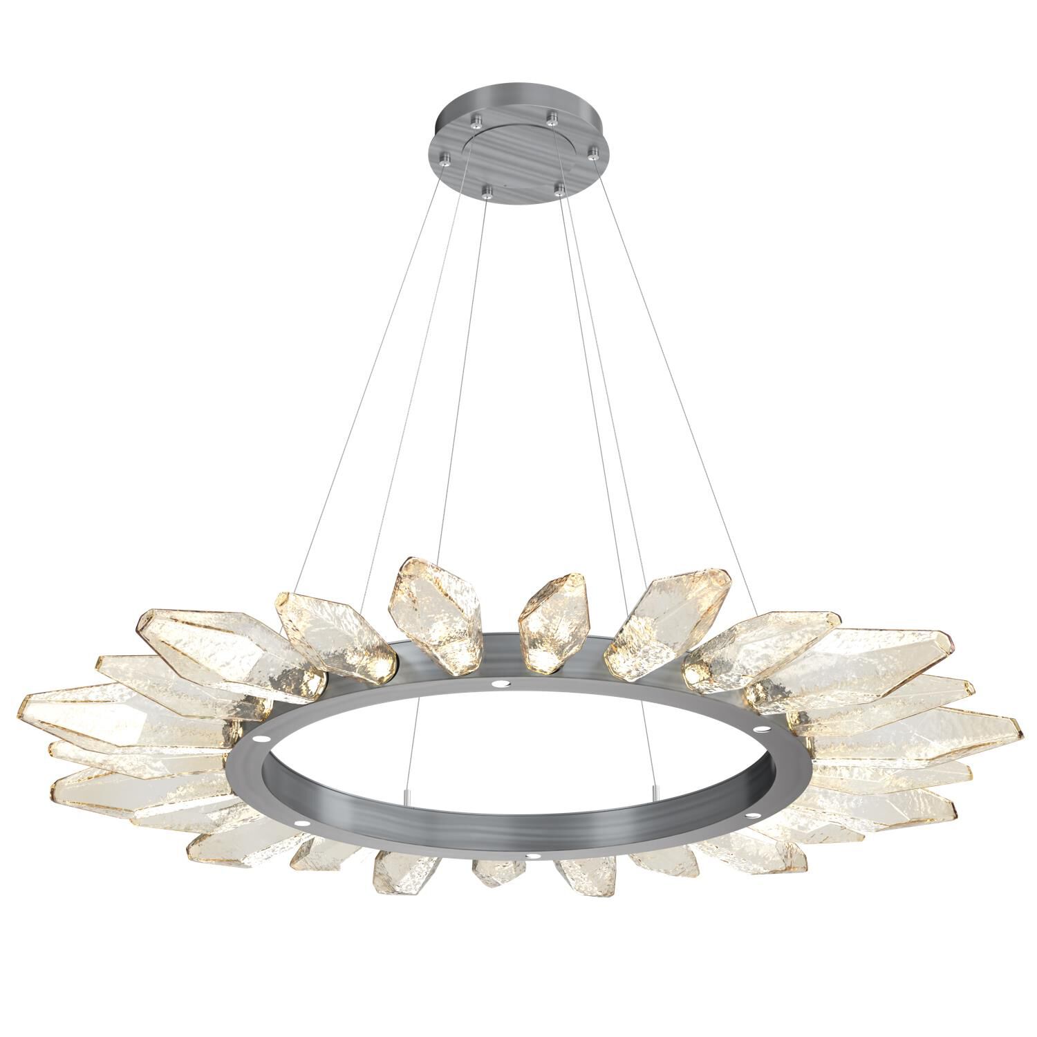 Rock Crystal 56 Inch 30 Light LED Chandelier by Hammerton Studio