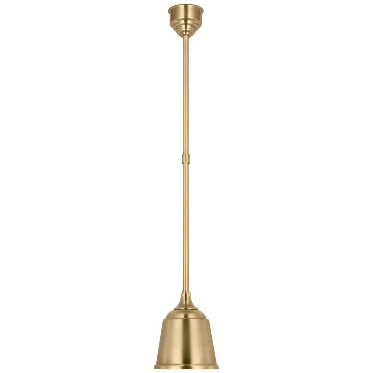 Shown in Hand-Rubbed Antique Brass finish and Gold shade