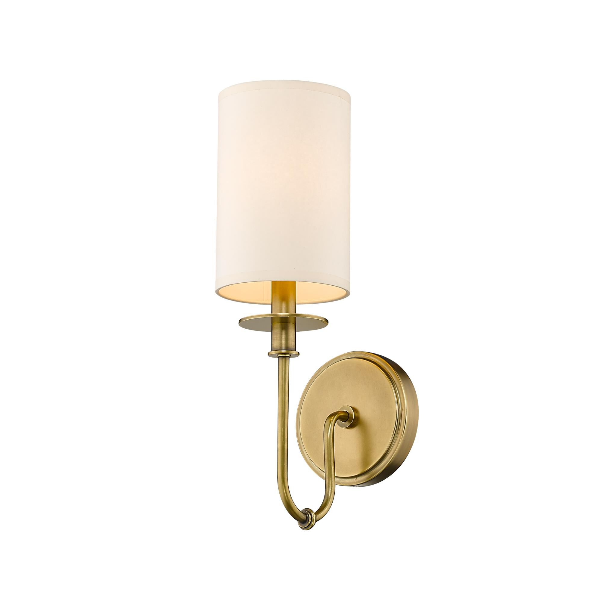 Shown in Rubbed Brass finish and Parchment Paper glass and Parchment Paper shade