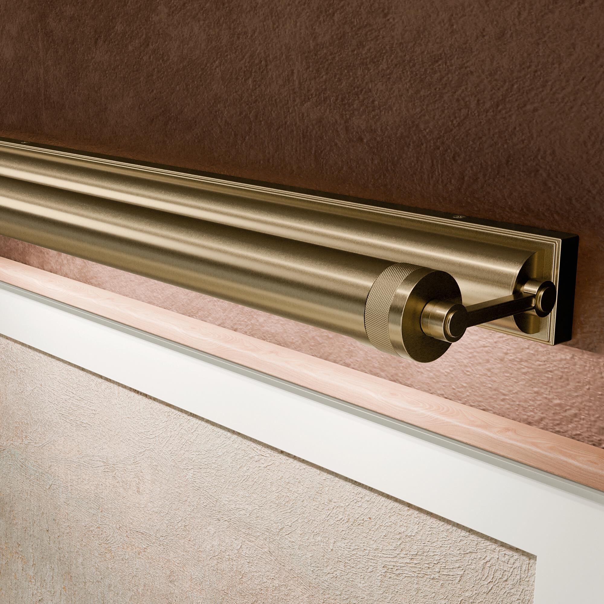 Shown in Champagne Bronze finish and Metal shade