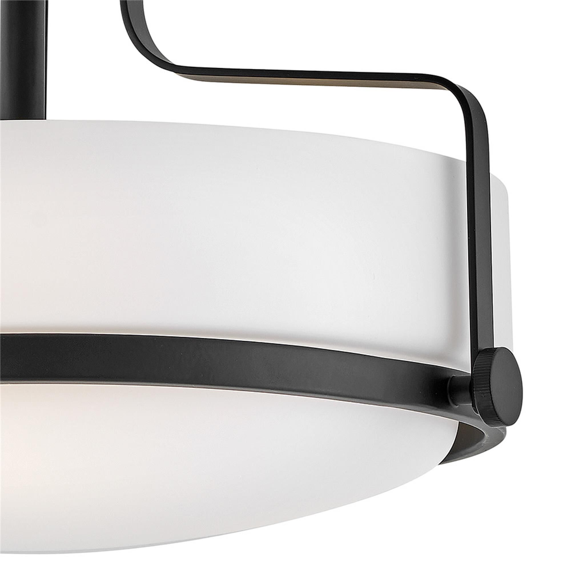 Harper 14 Inch 3 Light Semi Flush Mount,