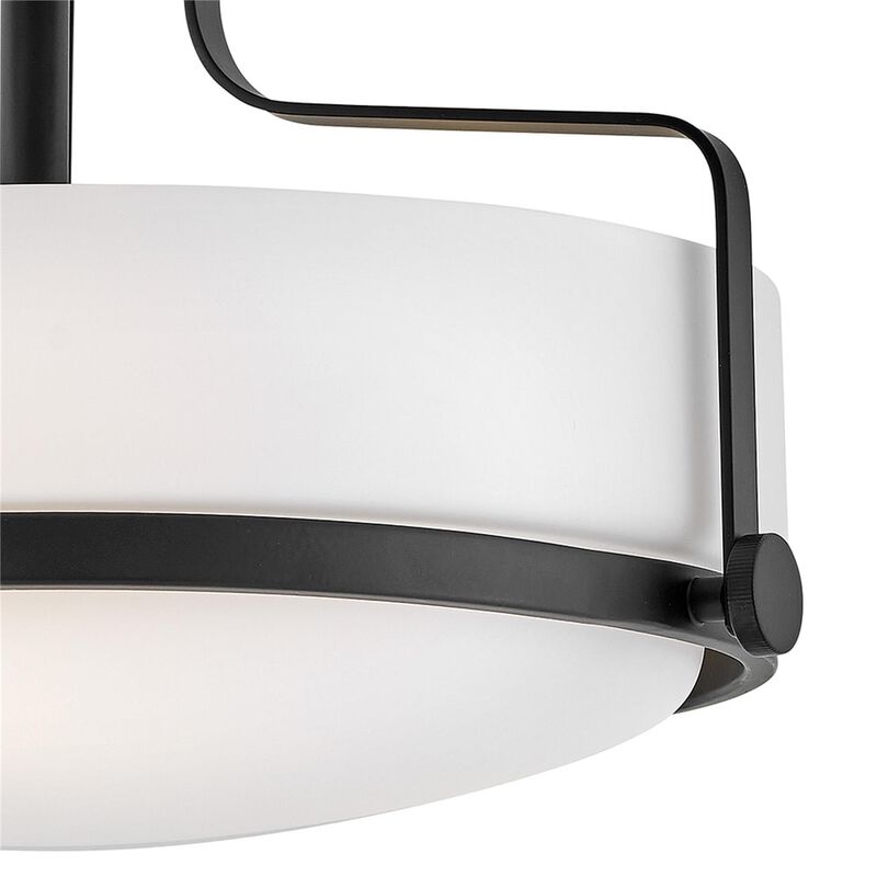 Harper 14 Inch 3 Light Semi Flush Mount by Hinkley