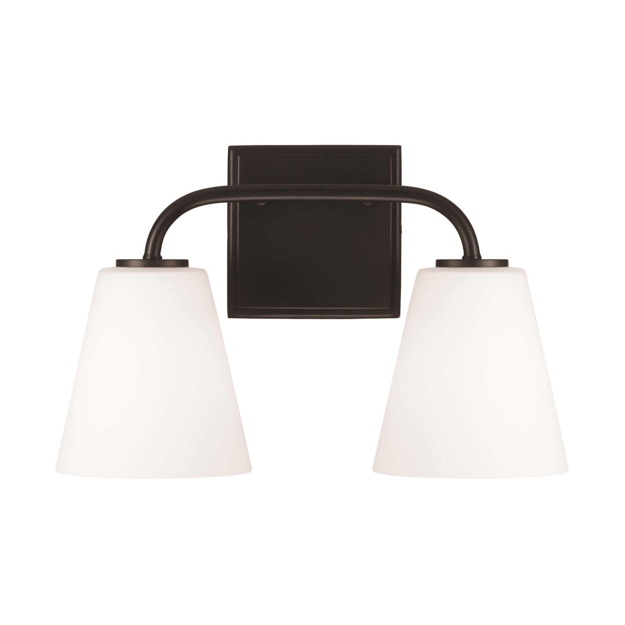 Shown in Matte Black finish and Soft White glass