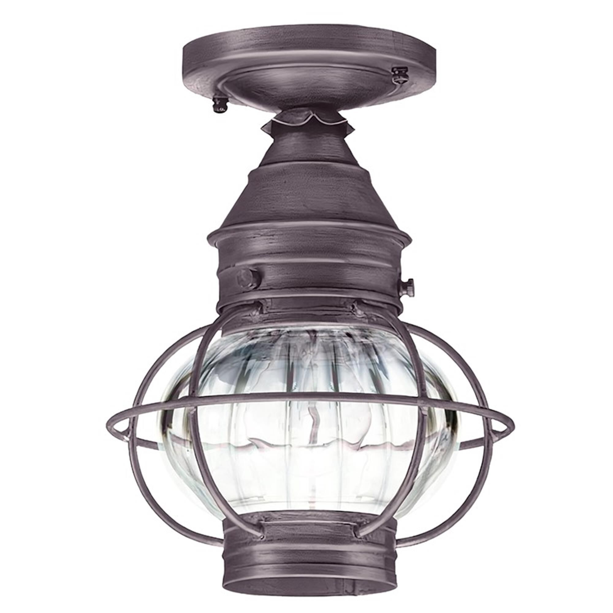 Onion 8 Inch Outdoor Flush Mount,