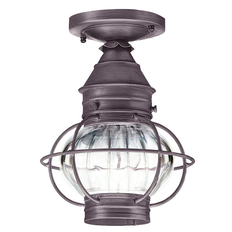 Onion 8 Inch Outdoor Flush Mount by Northeast Lantern