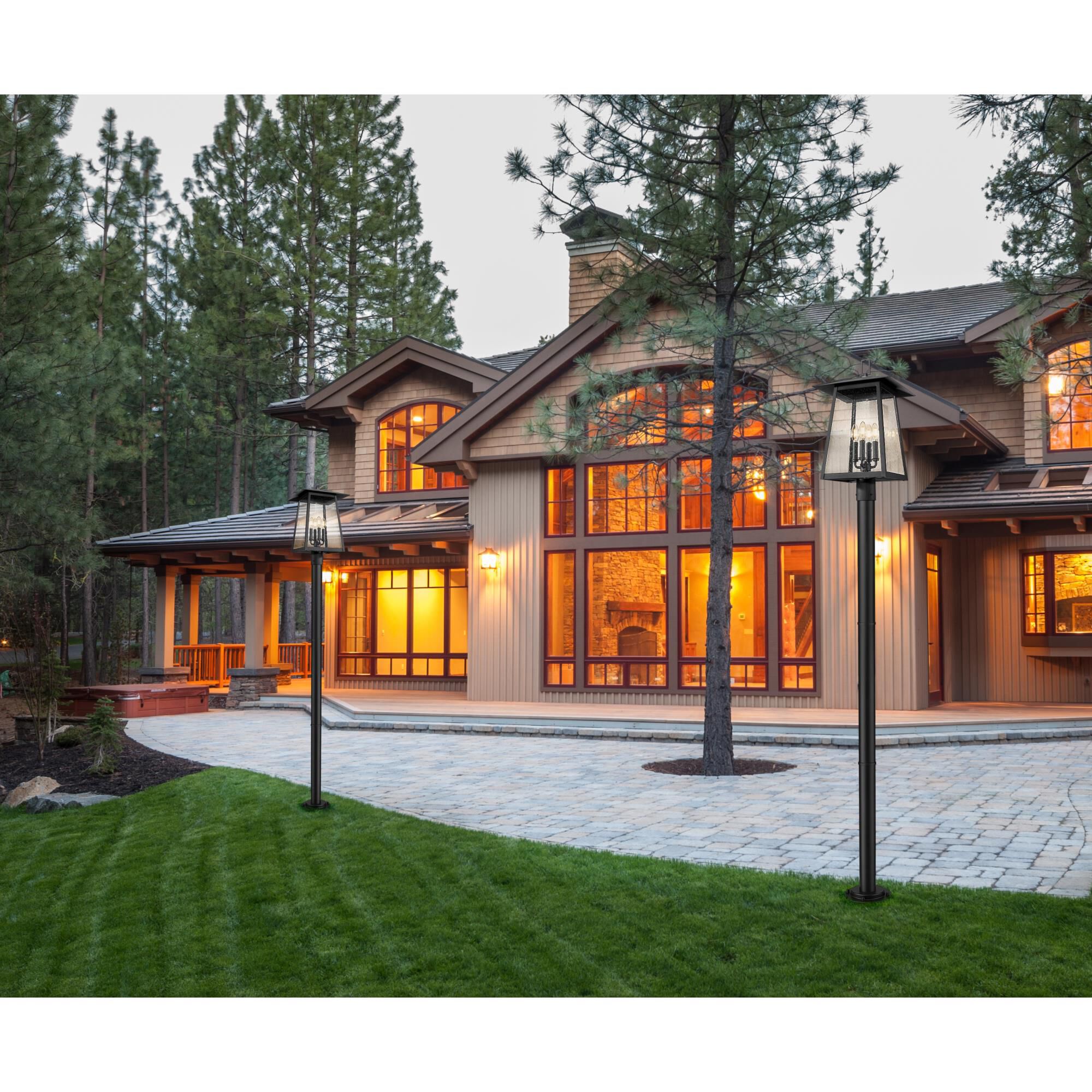 Rainer 98 Inch Outdoor Post Lamp by Z Lite