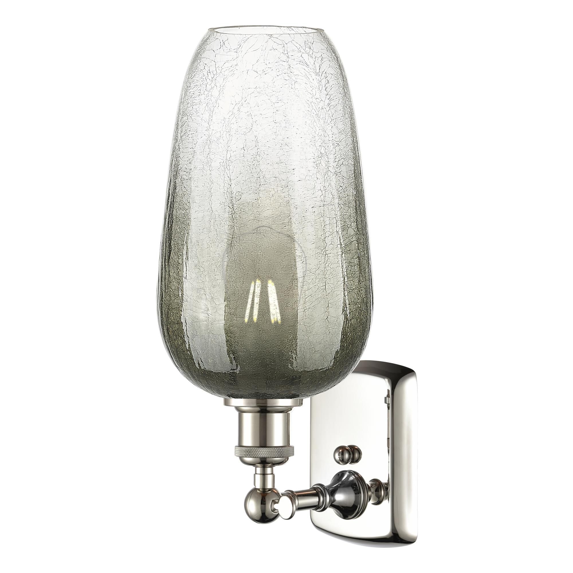 Shown in Polished Nickel finish and Slate glass