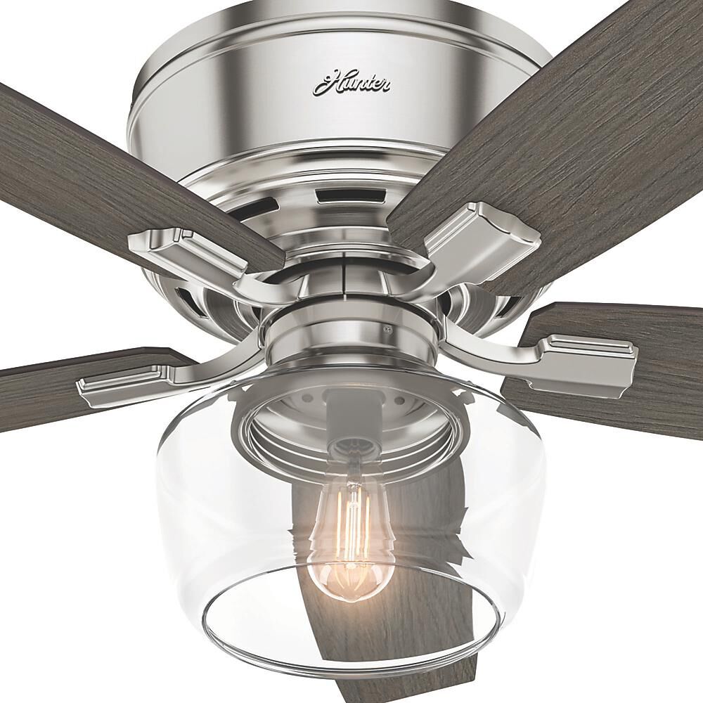 Bennett 52 Inch Flush Mount Fan with Light Kit by Hunter Fan