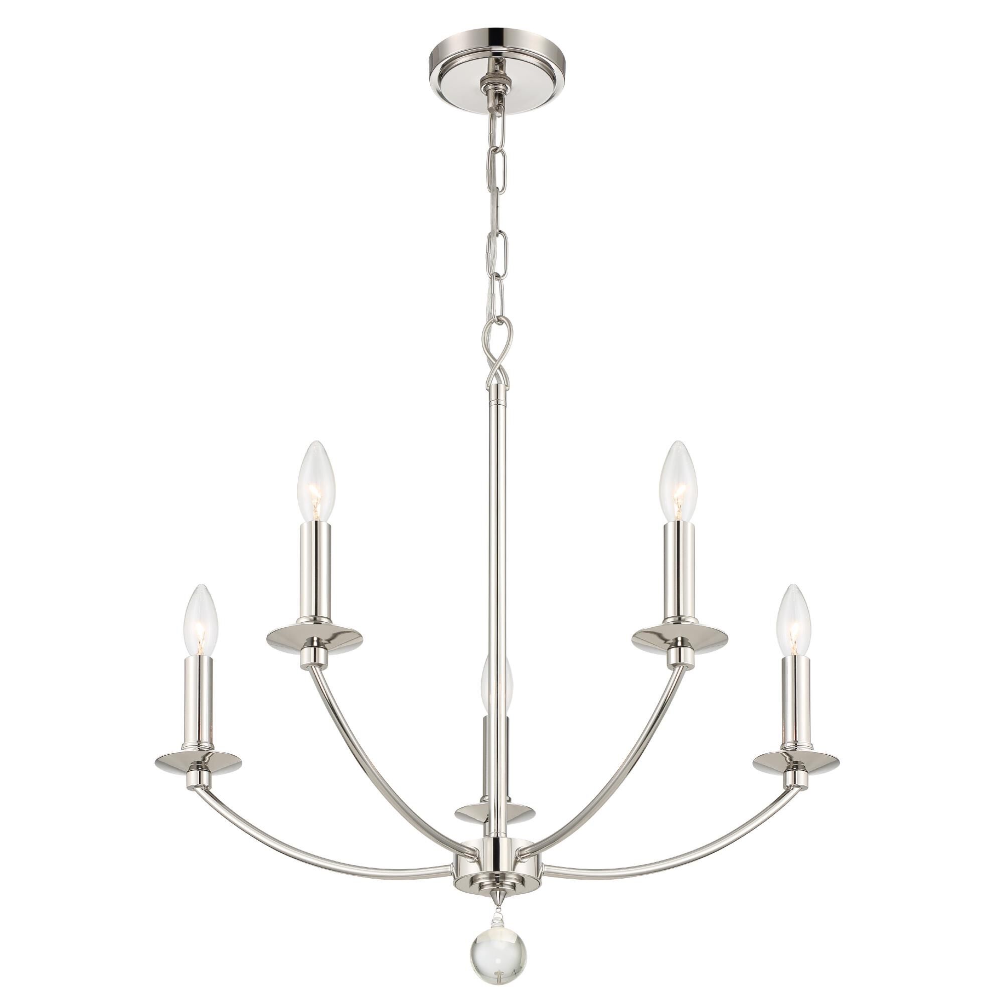 Mila 23 Inch Chandelier by Crystorama