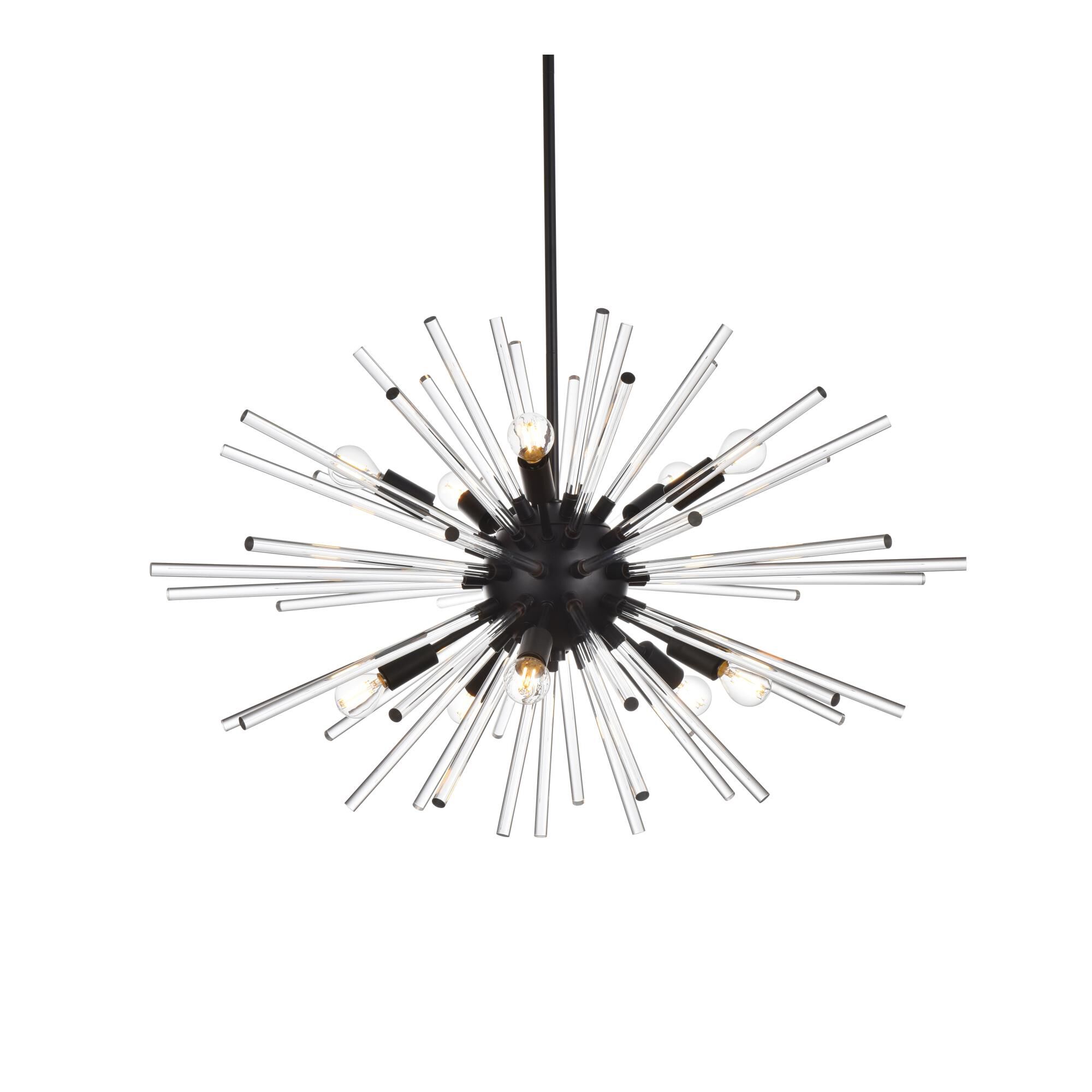 Sienna 36 Inch 10 Light Chandelier by Elegant Lighting