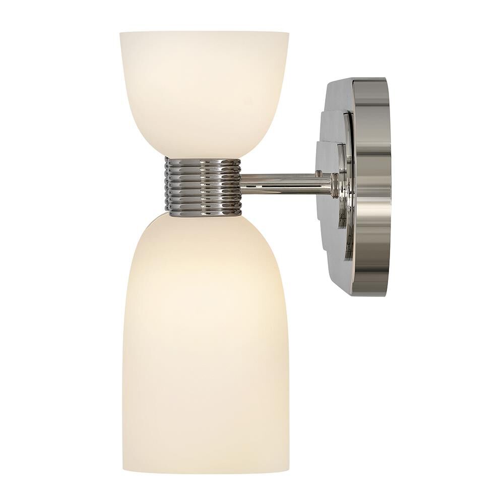 Shown in Polished Nickel finish and Etched Opal glass