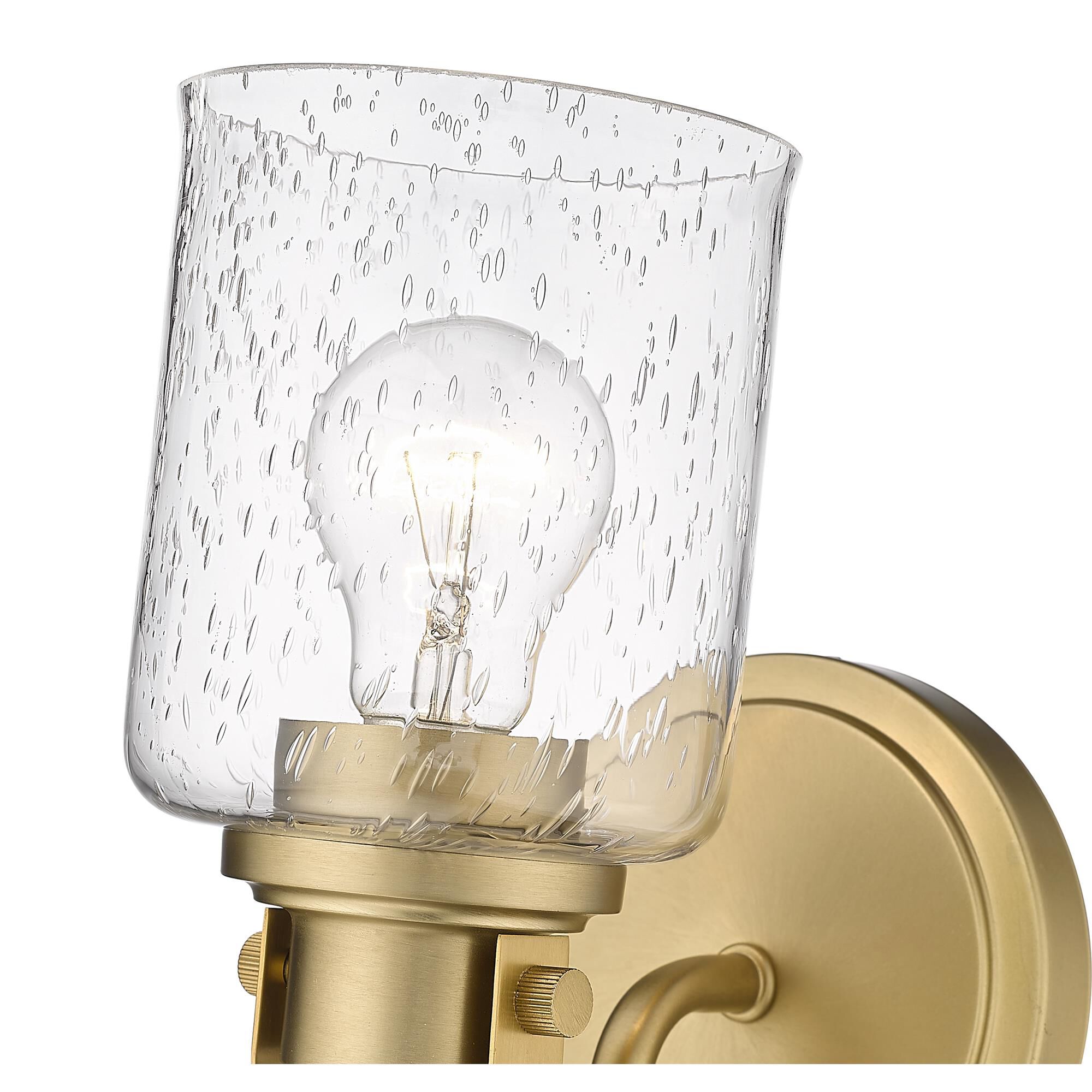 Shown in Heirloom Gold finish and Glass shade